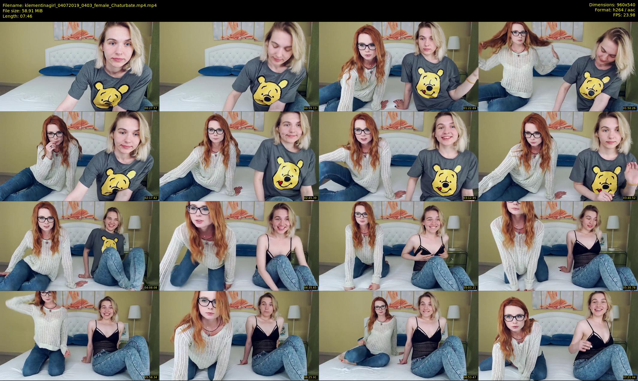 klementinagirl — 8 minute Chaturbate female cam show recording, 480p, Jul 4, 2019