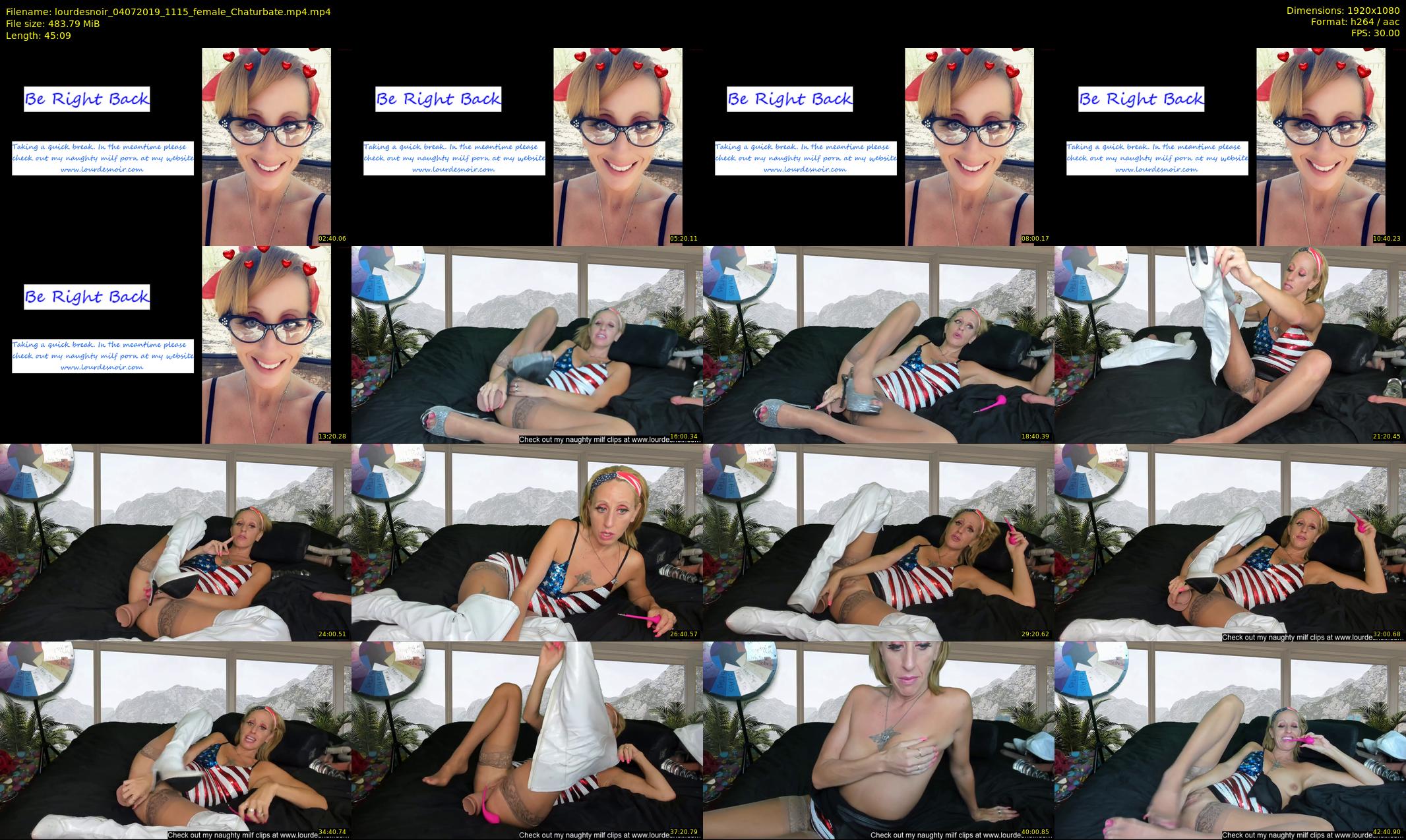 lourdesnoir — 46 minute Chaturbate female cam show recording, 1080p, Jul 4, 2019