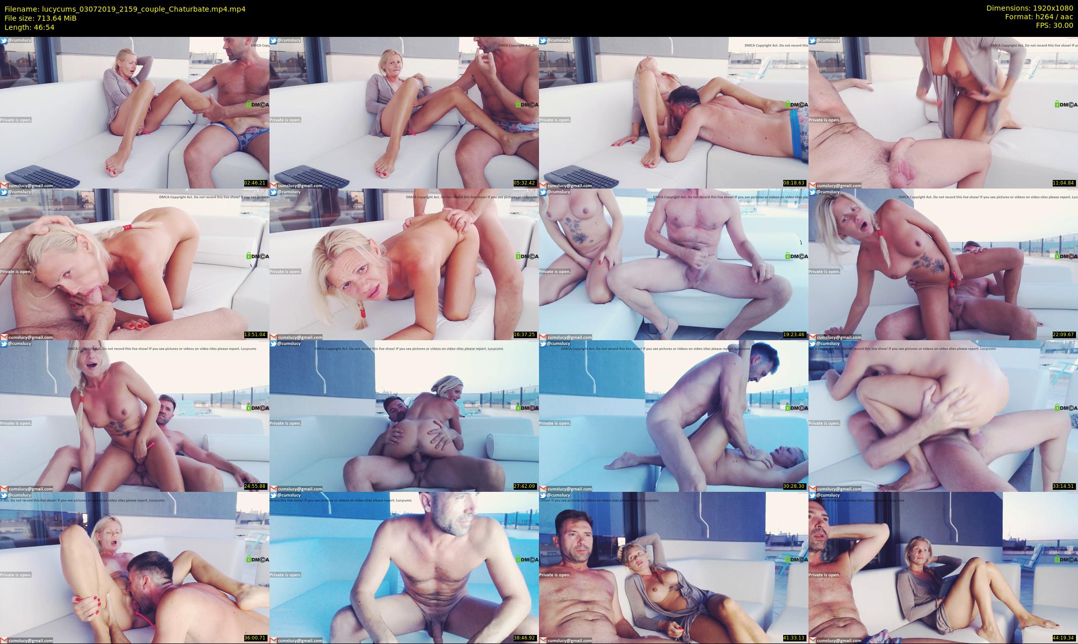 lucycums — 47 minute Chaturbate couple cam show recording, 1080p, Jul 3, 2019