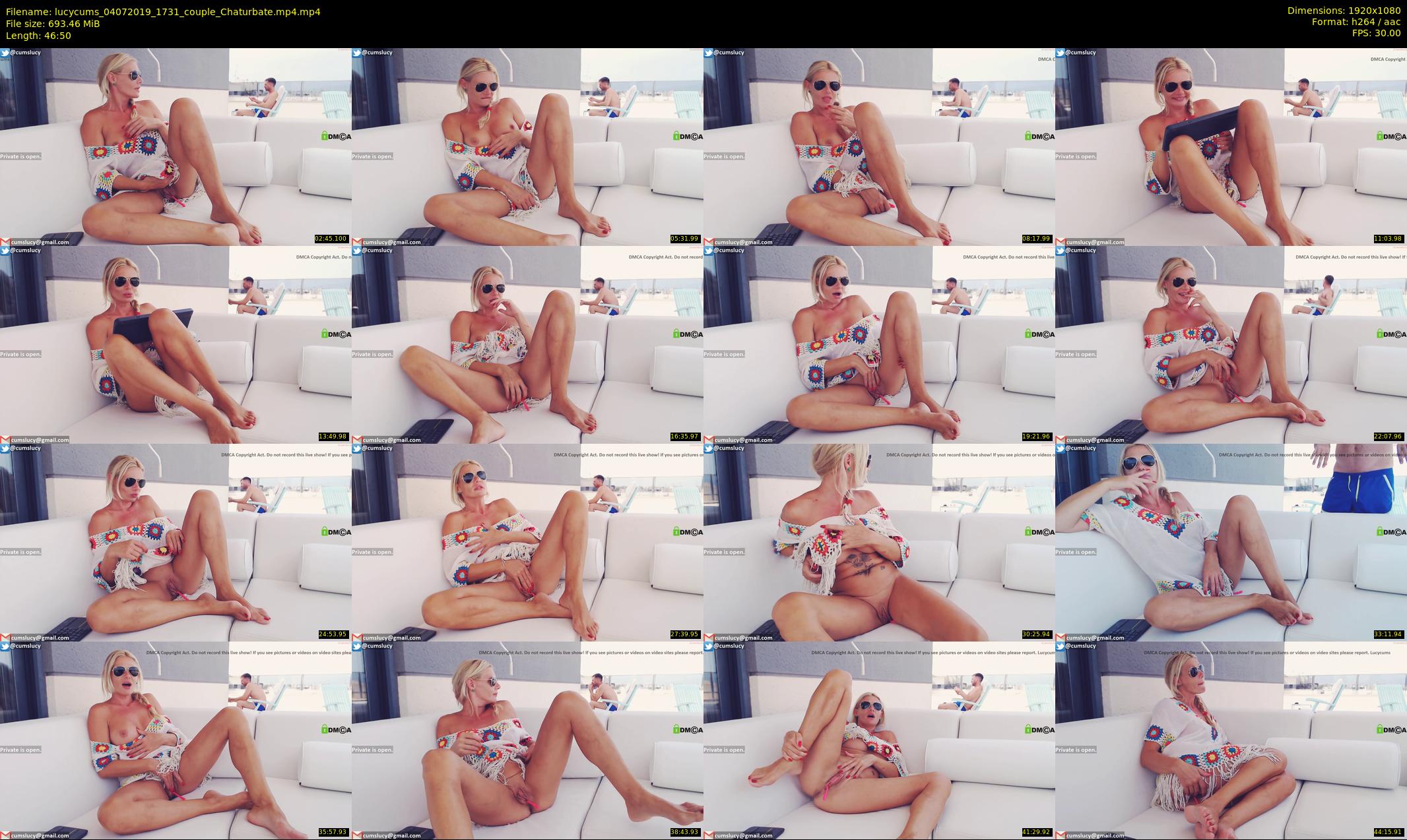 lucycums — 47 minute Chaturbate couple cam show recording, 1080p, Jul 4, 2019