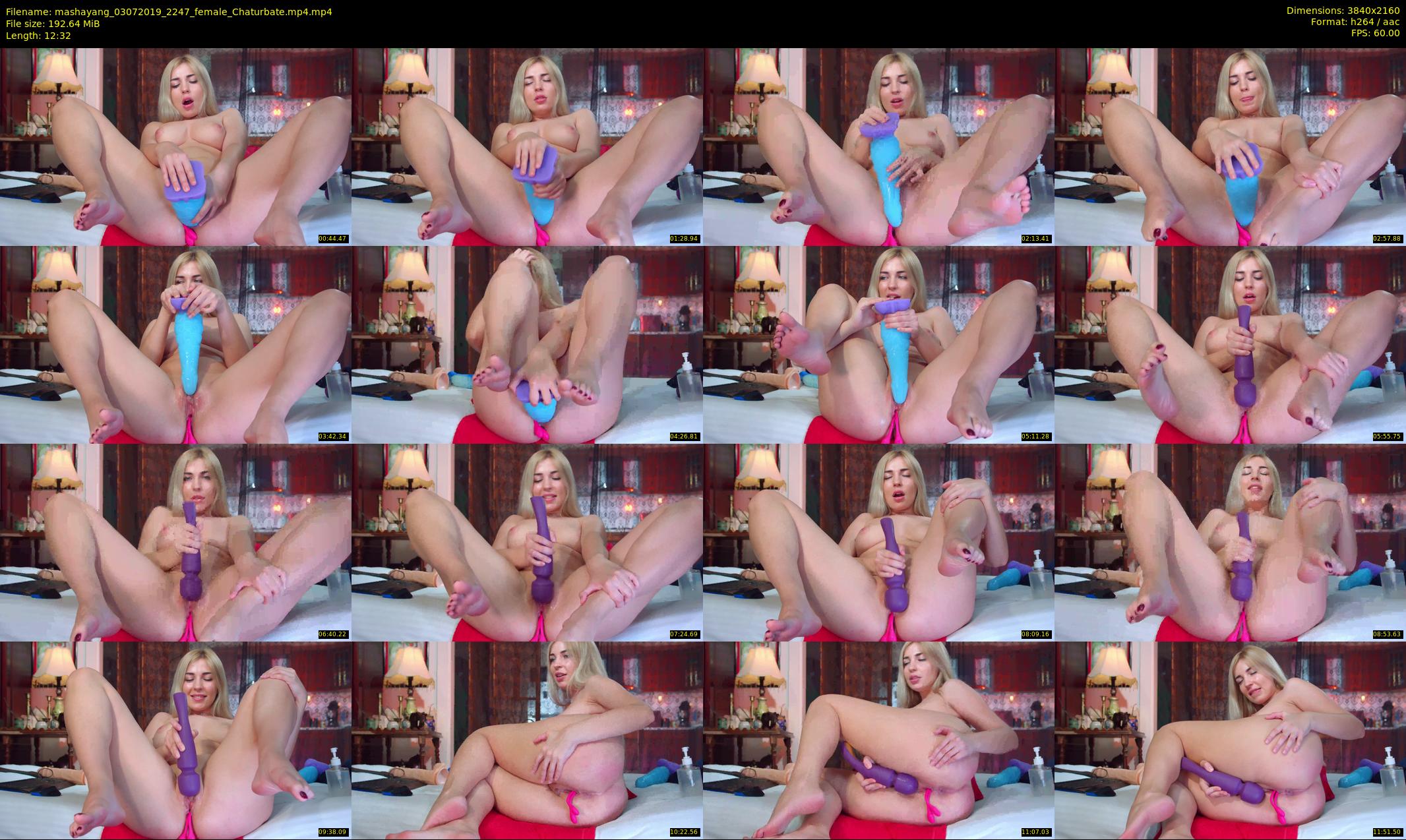 mashayang — 13 minute Chaturbate female cam show recording, 4K, Jul 3, 2019