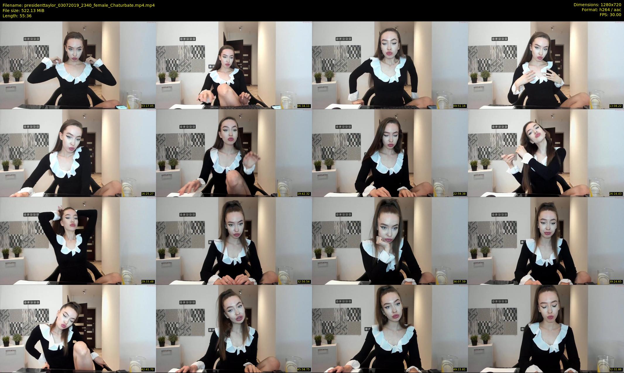presidenttaylor — 56 minute Chaturbate female cam show recording, 720p, Jul 3, 2019