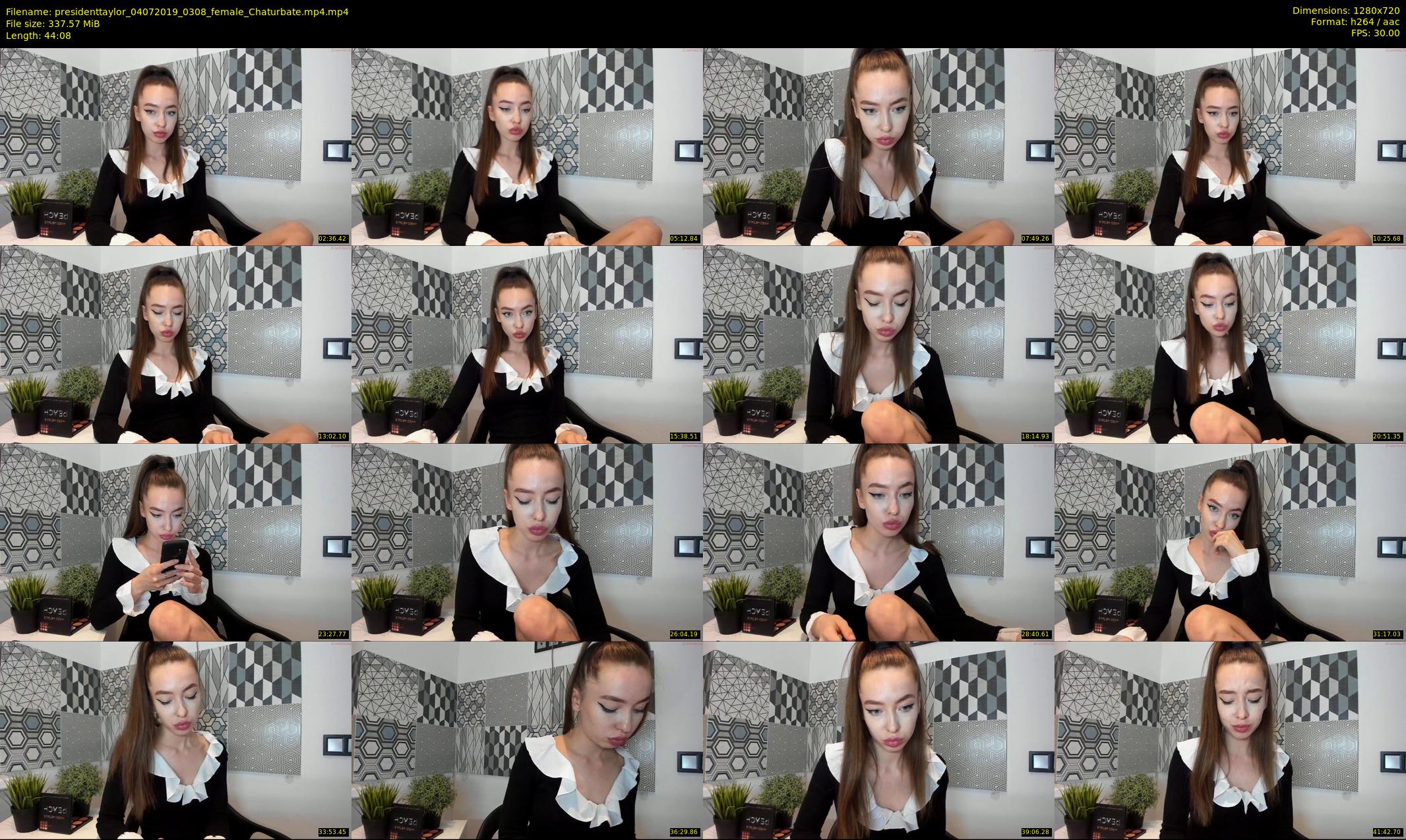 presidenttaylor — 45 minute Chaturbate female cam show recording, 720p, Jul 4, 2019