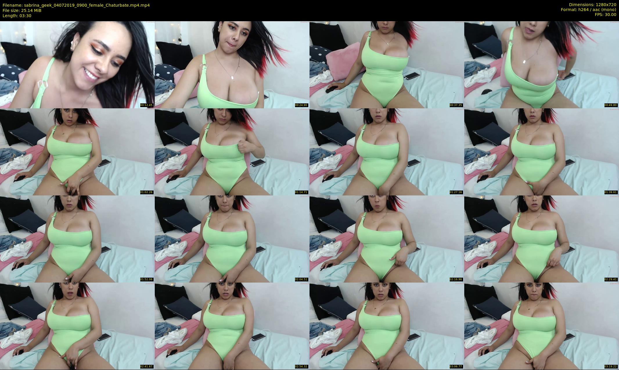 sabrina_geek — 4 minute Chaturbate female cam show recording, 720p, Jul 4, 2019