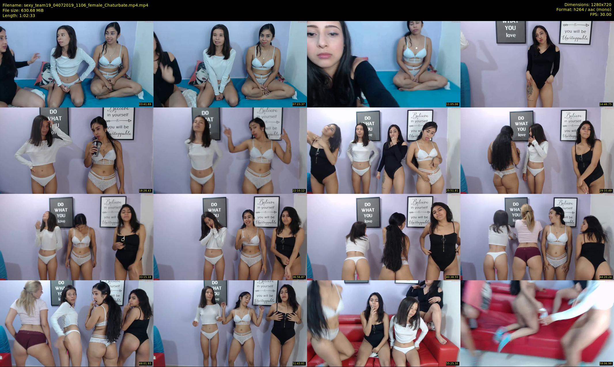 sexy_team19 — 63 minute Chaturbate female cam show recording, 720p, Jul 4, 2019