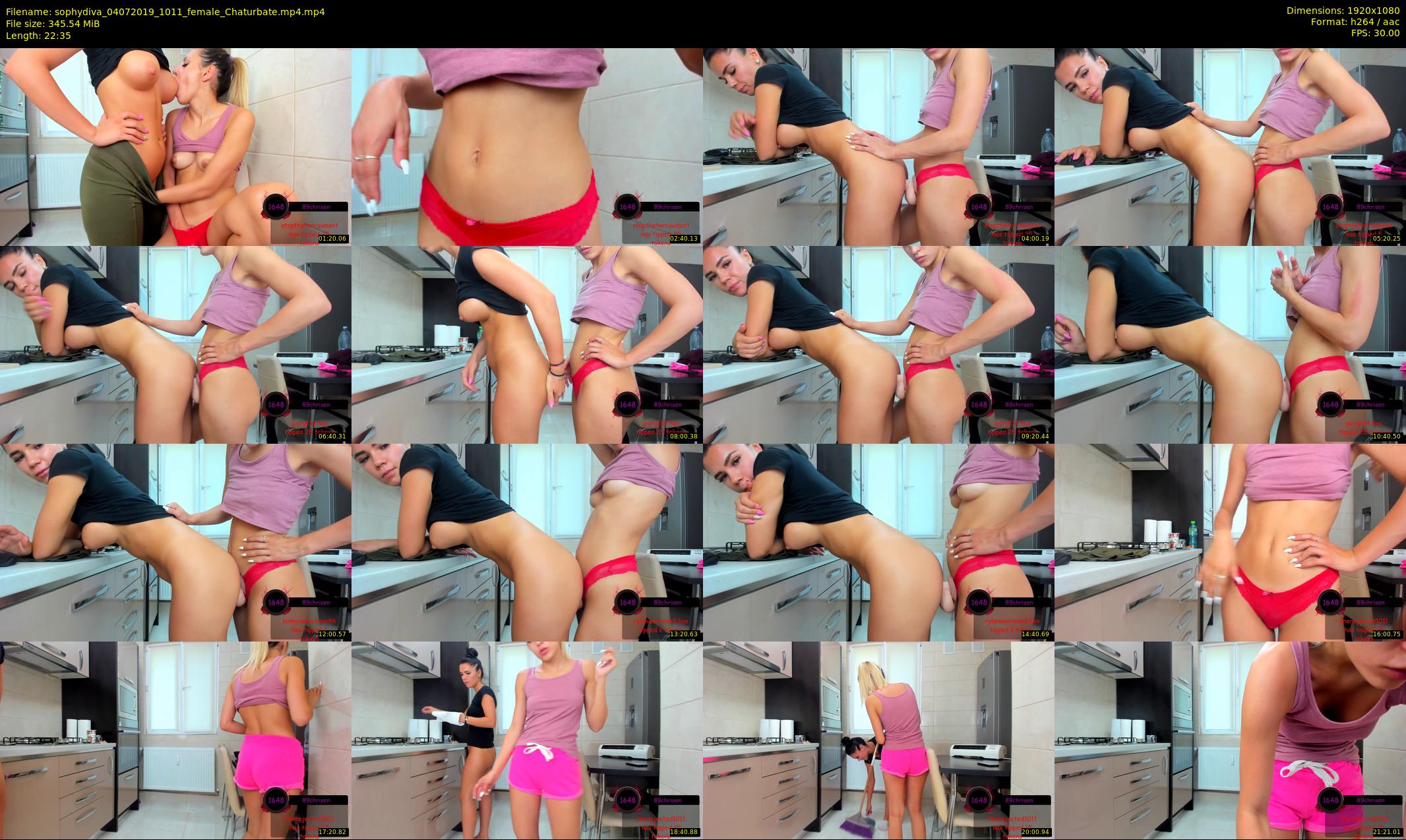 sophydiva — 23 minute Chaturbate female cam show recording, 1080p, Jul 4, 2019