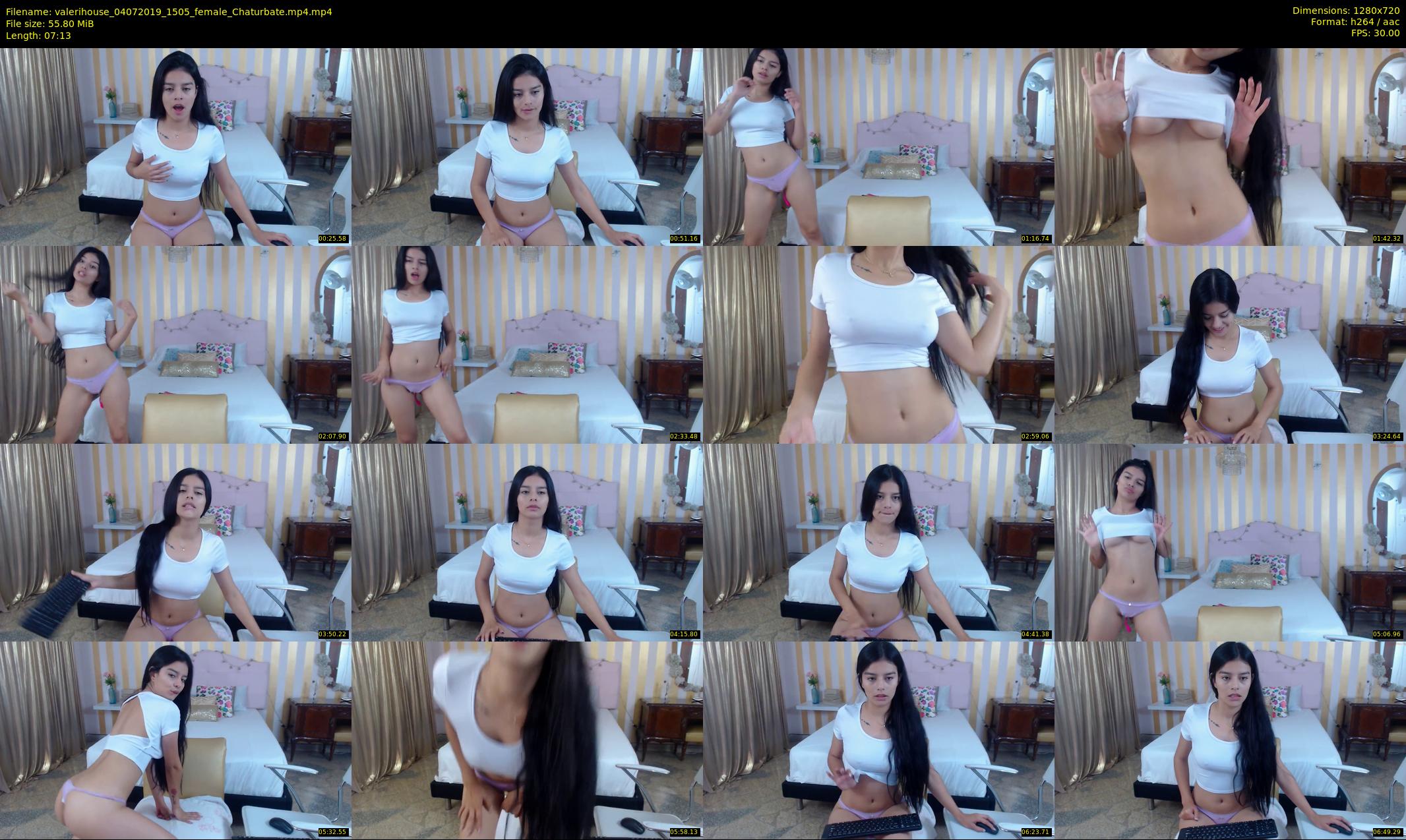 valerihouse — 8 minute Chaturbate female cam show recording, 720p, Jul 4, 2019