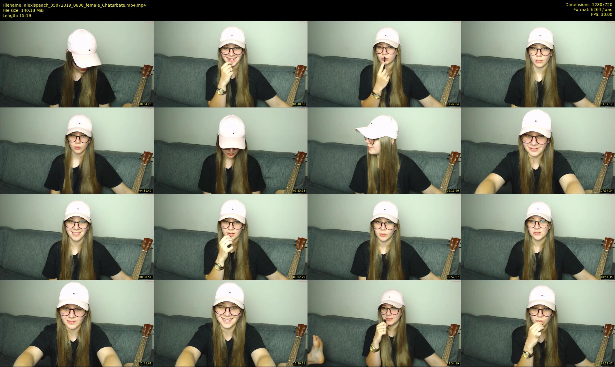 alexispeach — 16 minute Chaturbate female cam show recording, 720p, Jul 5, 2019