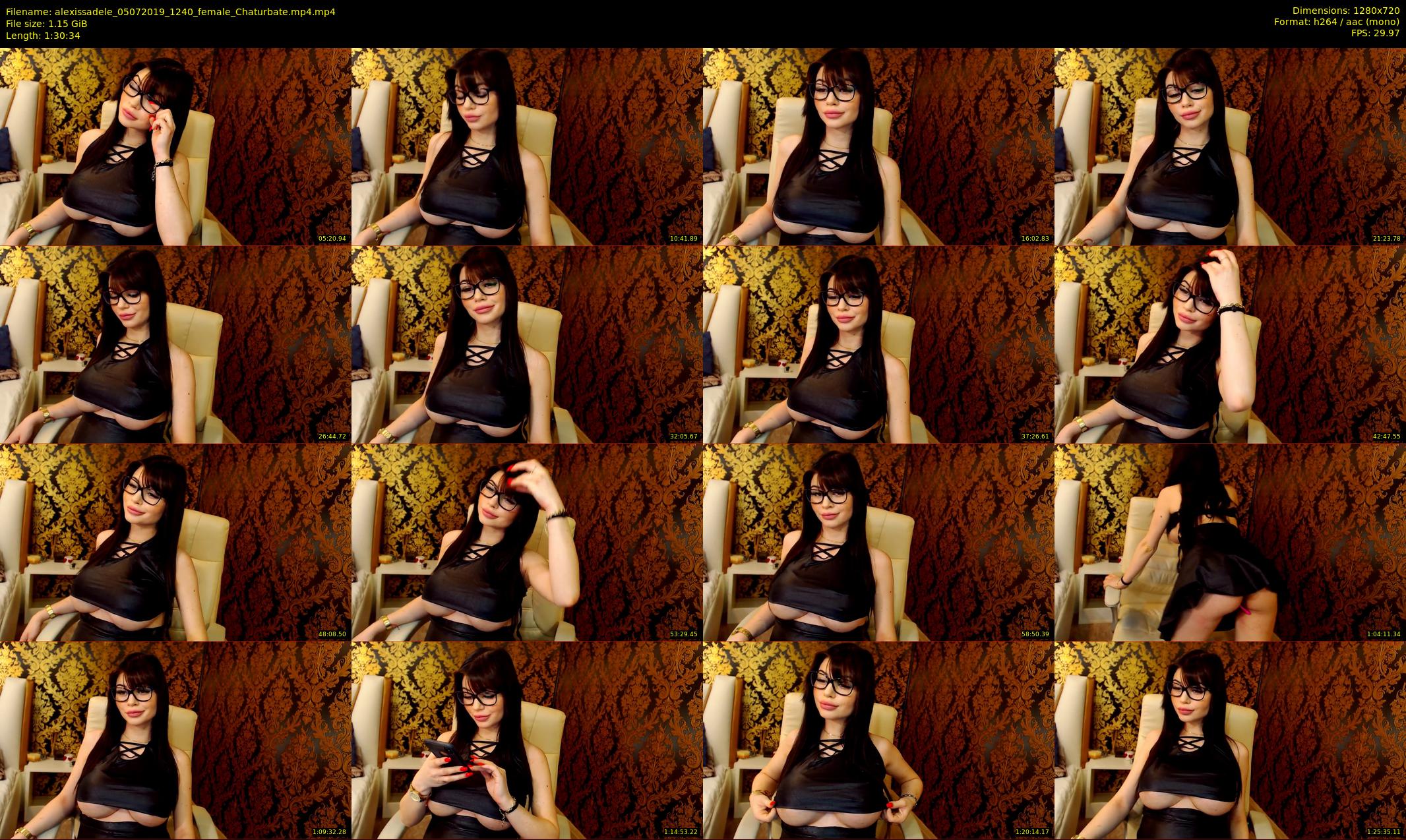 alexissadele — 91 minute Chaturbate female cam show recording, 720p, Jul 5, 2019
