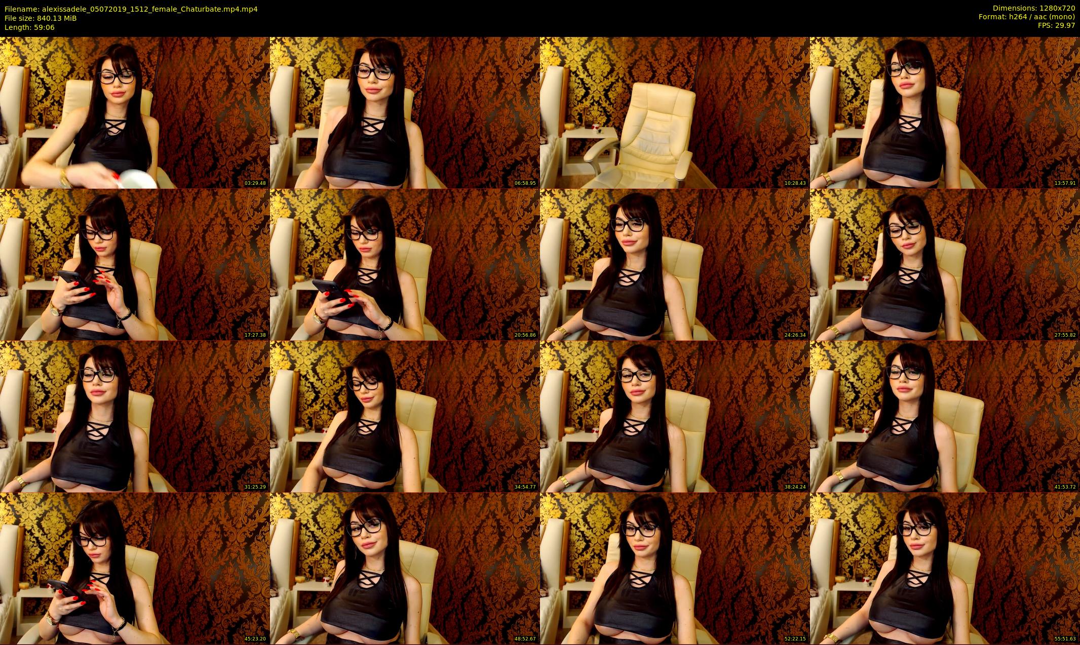alexissadele — 60 minute Chaturbate female cam show recording, 720p, Jul 5, 2019