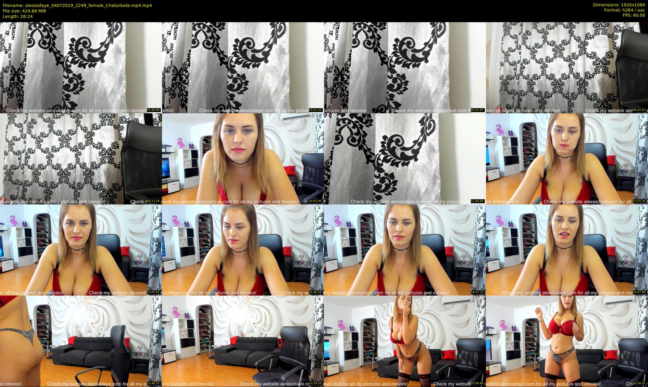 alexsisfaye — 29 minute Chaturbate female cam show recording, 1080p, Jul 4, 2019