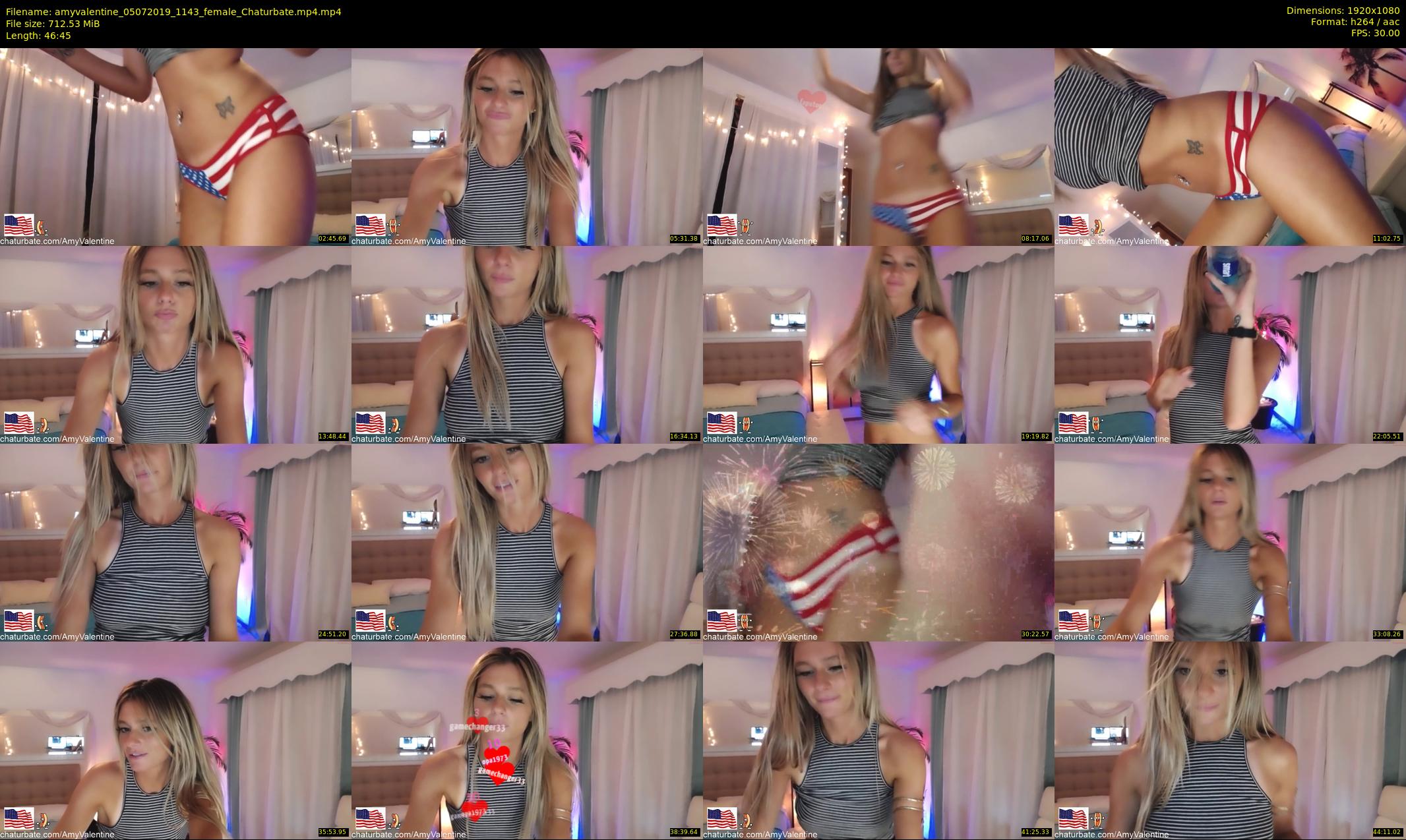 amyvalentine — 47 minute Chaturbate female cam show recording, 1080p, Jul 5, 2019