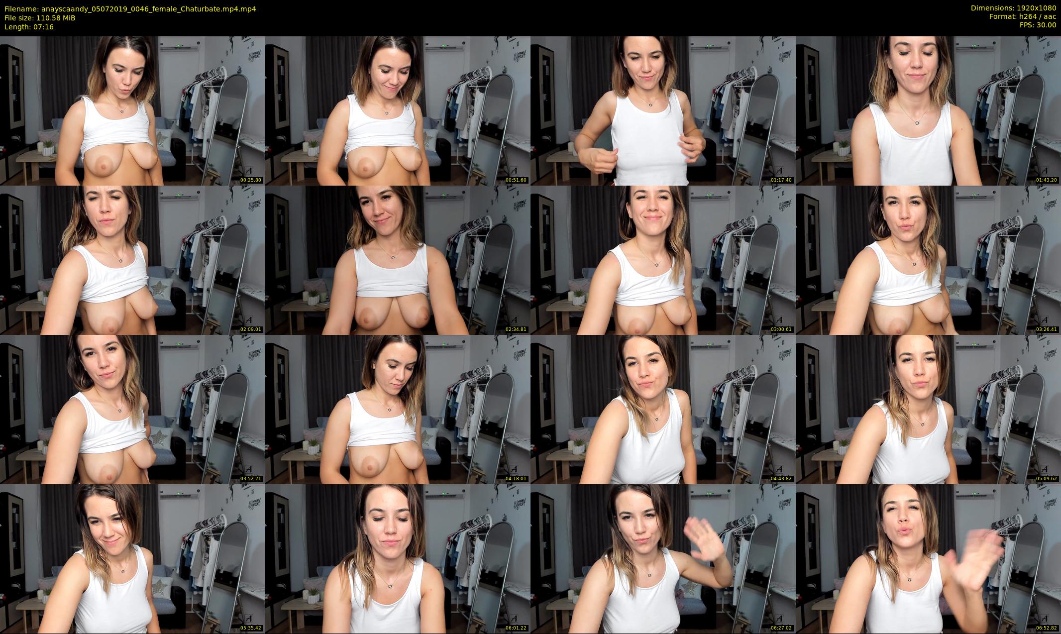 anayscaandy — 8 minute Chaturbate female cam show recording, 1080p, Jul 5, 2019