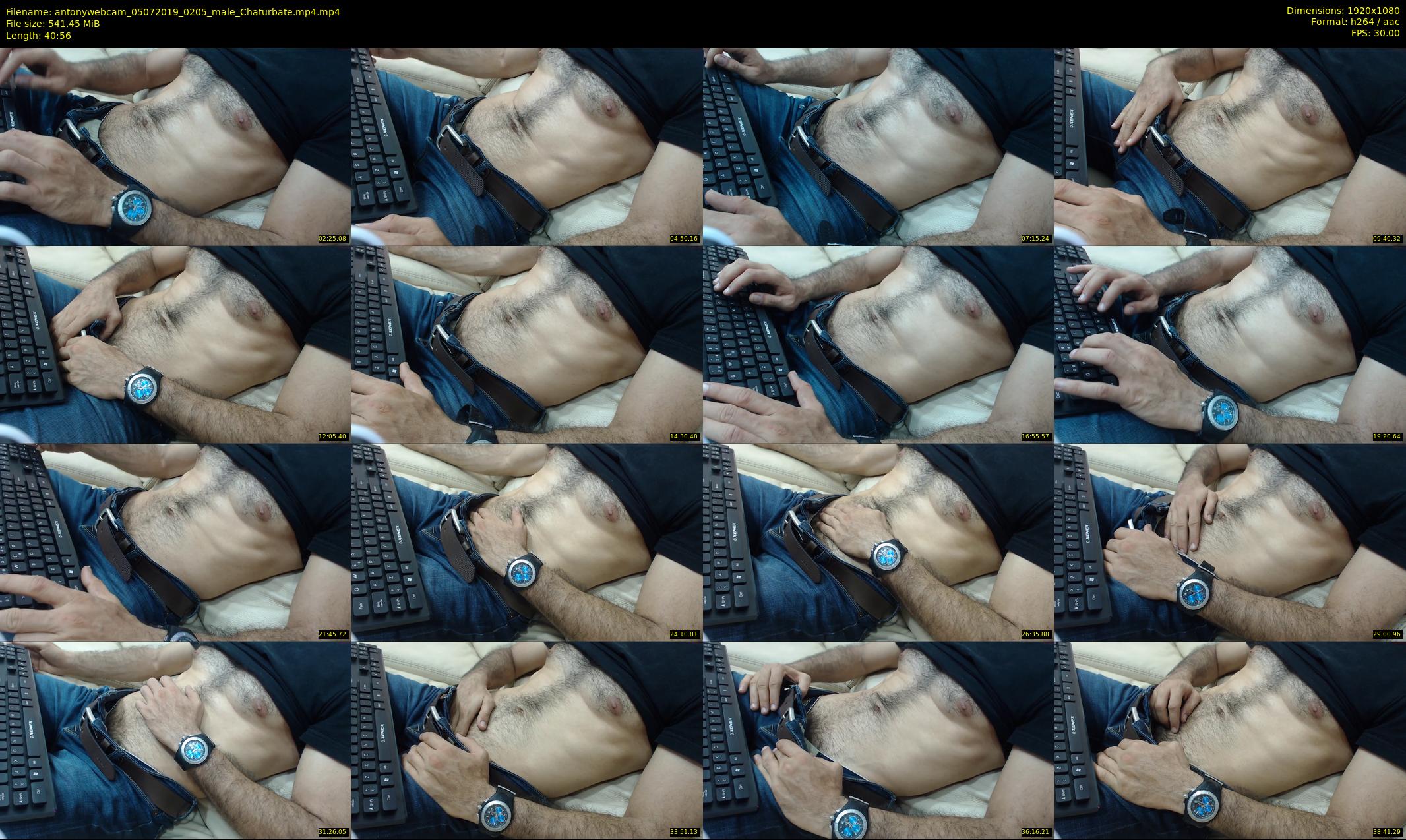 antonywebcam — 41 minute Chaturbate male cam show recording, 1080p, Jul 5, 2019