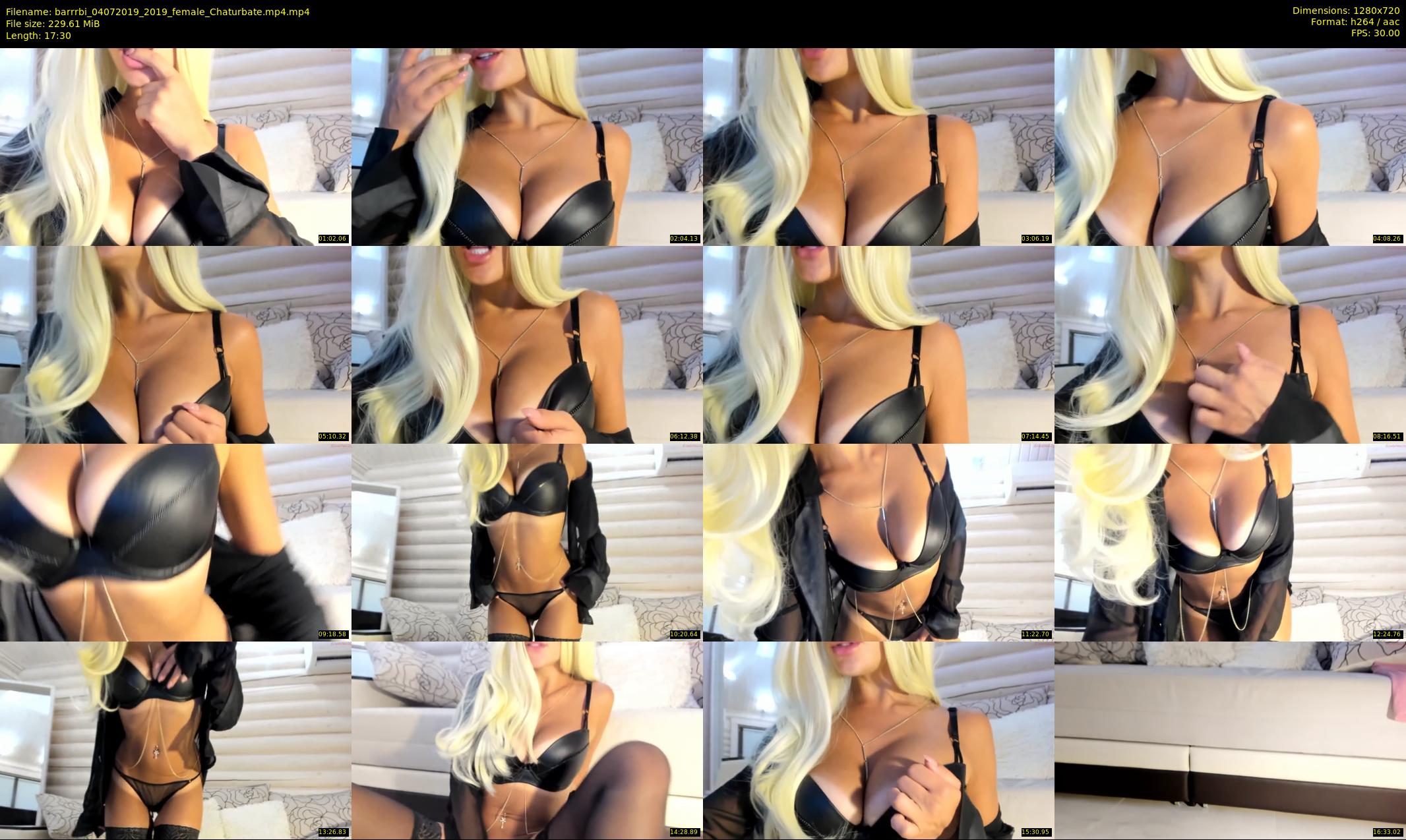 barrrbi — 18 minute Chaturbate female cam show recording, 720p, Jul 4, 2019