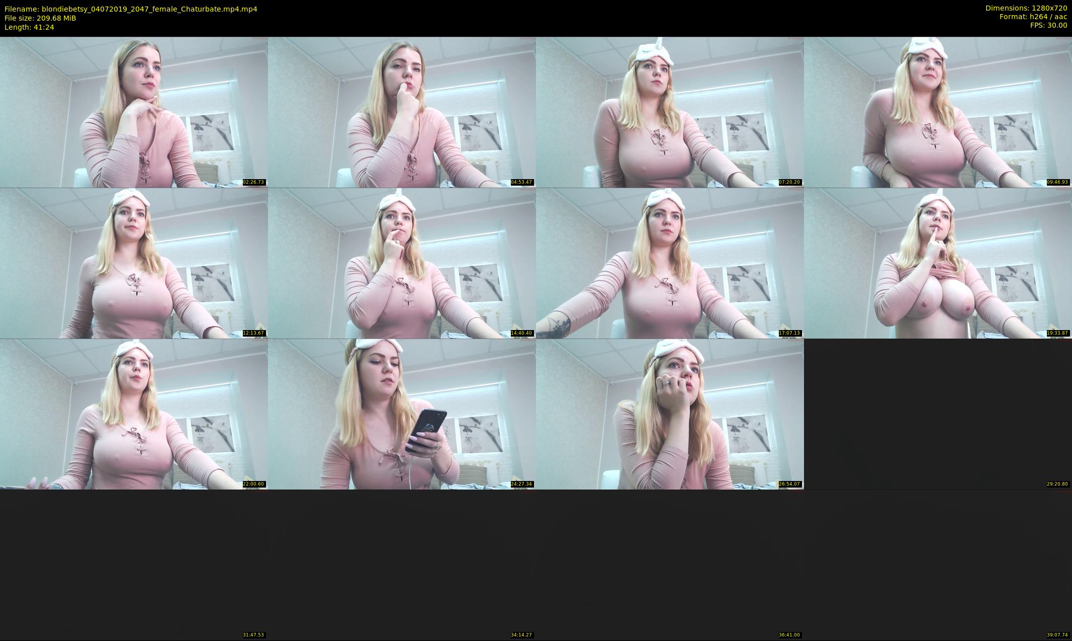 blondiebetsy — 42 minute Chaturbate female cam show recording, 720p, Jul 4, 2019