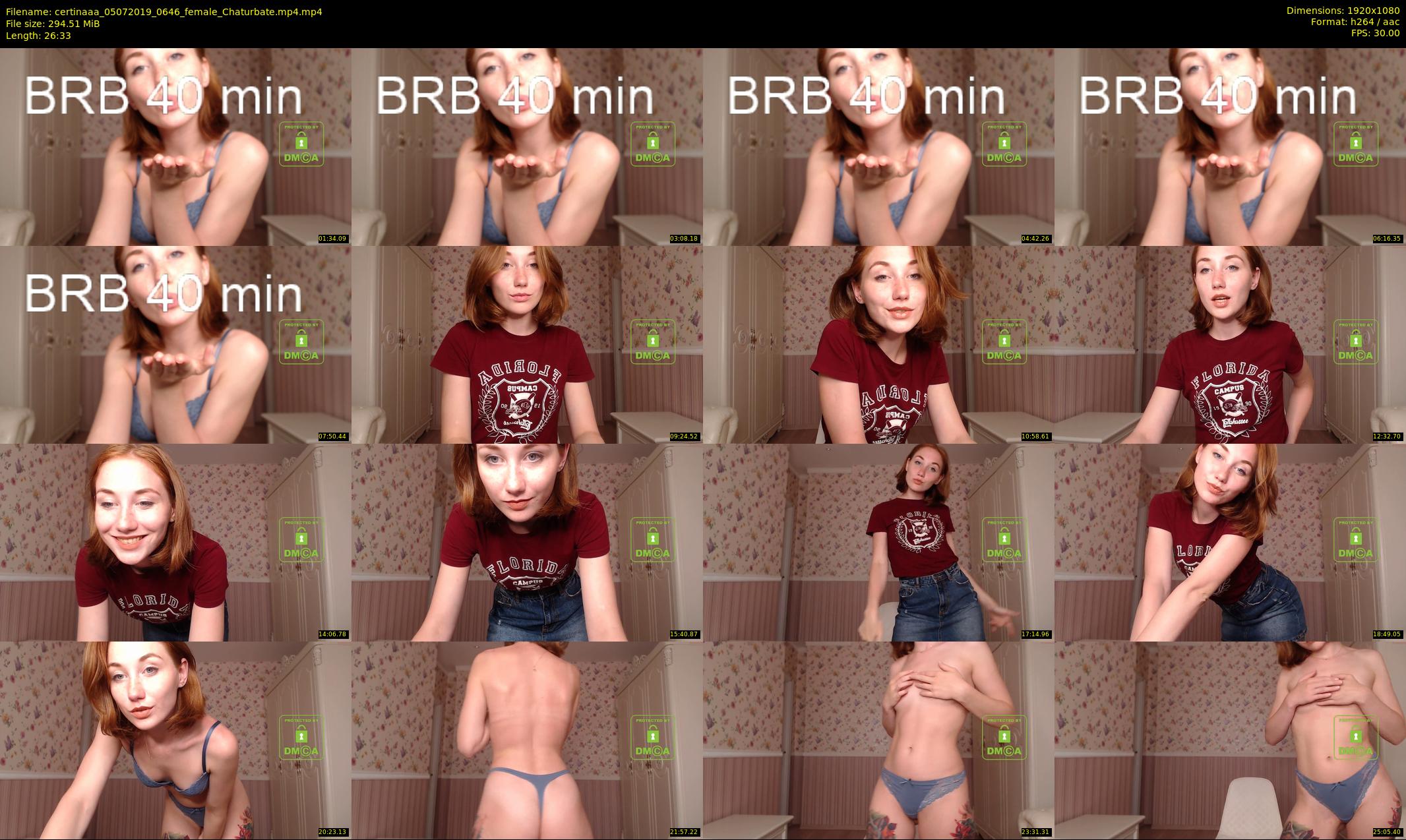 certinaaa — 27 minute Chaturbate female cam show recording, 1080p, Jul 5, 2019
