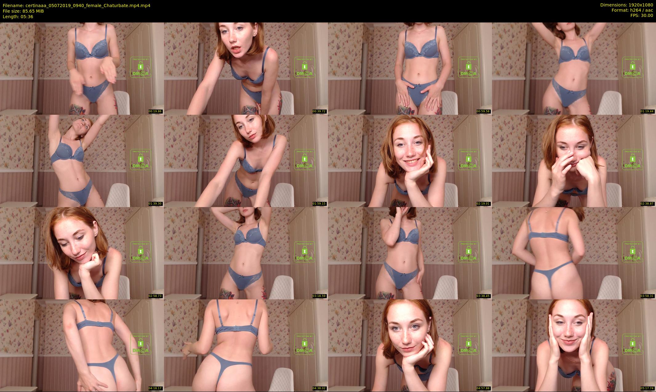 certinaaa — 6 minute Chaturbate female cam show recording, 1080p, Jul 5, 2019