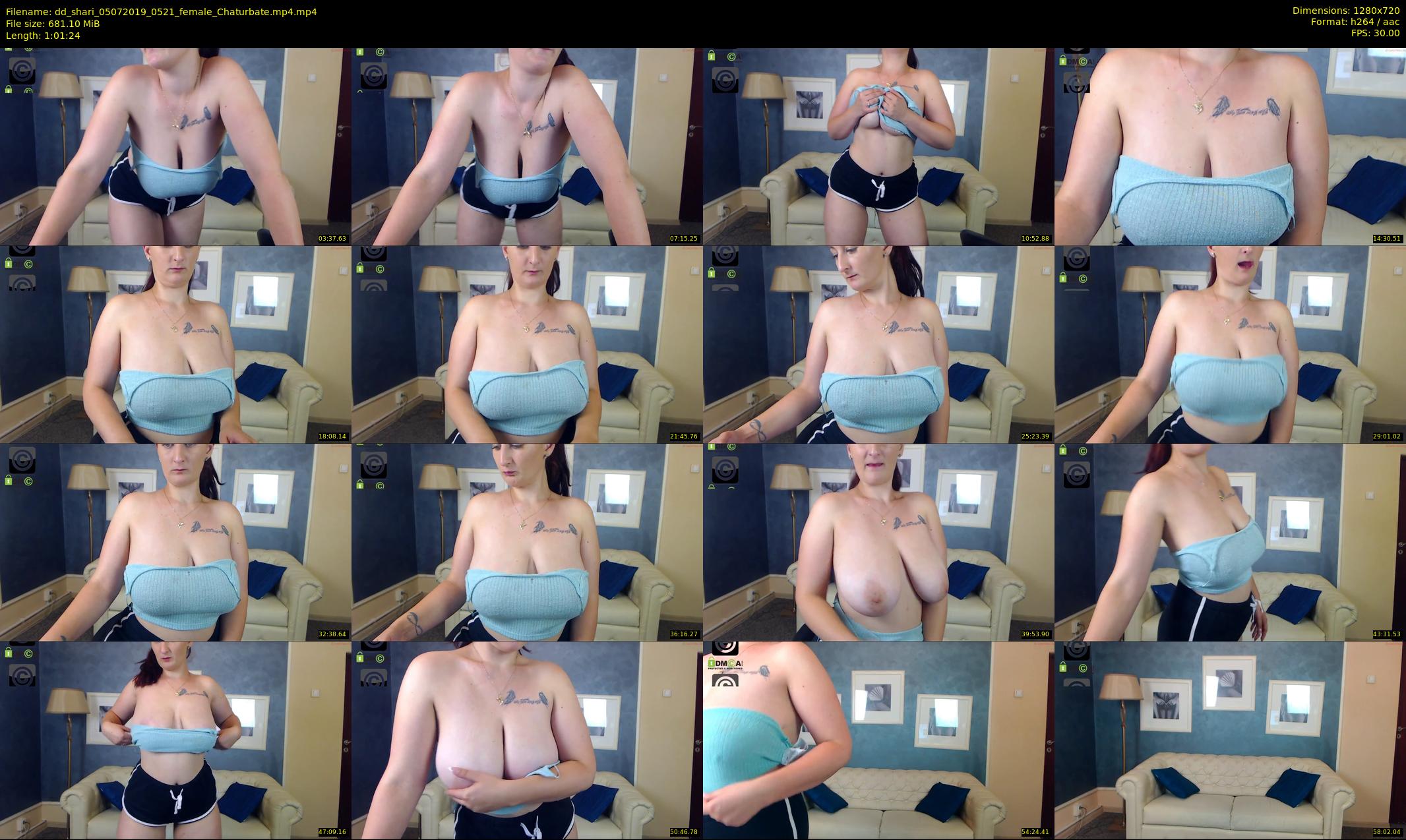 dd_shari — 62 minute Chaturbate female cam show recording, 720p, Jul 5, 2019