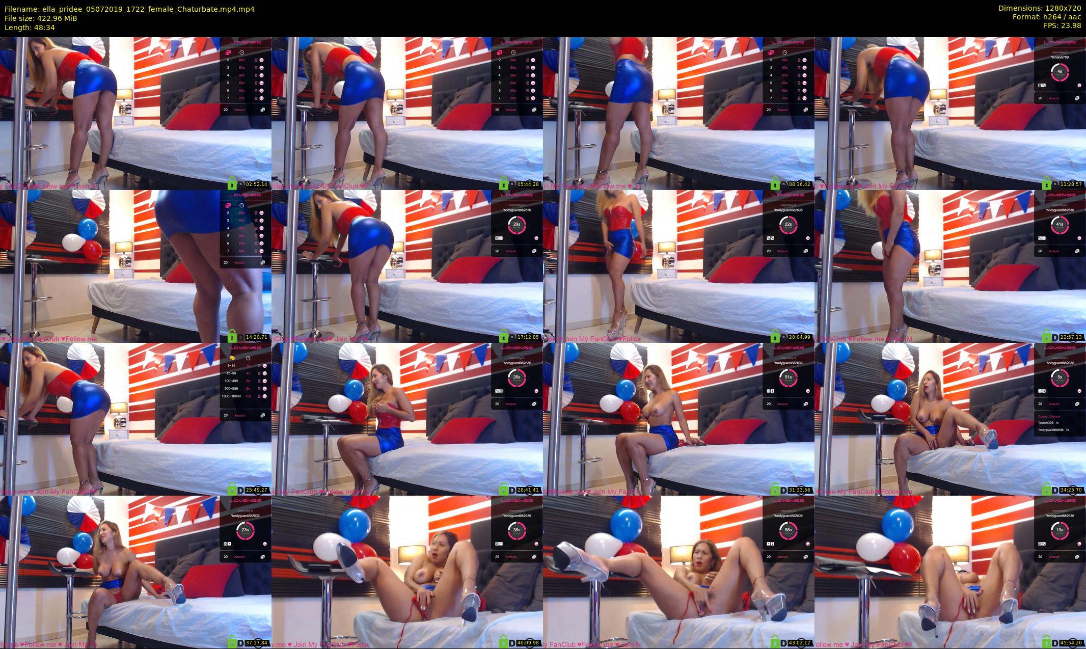 ella_pridee — 49 minute Chaturbate female cam show recording, 720p, Jul 5, 2019