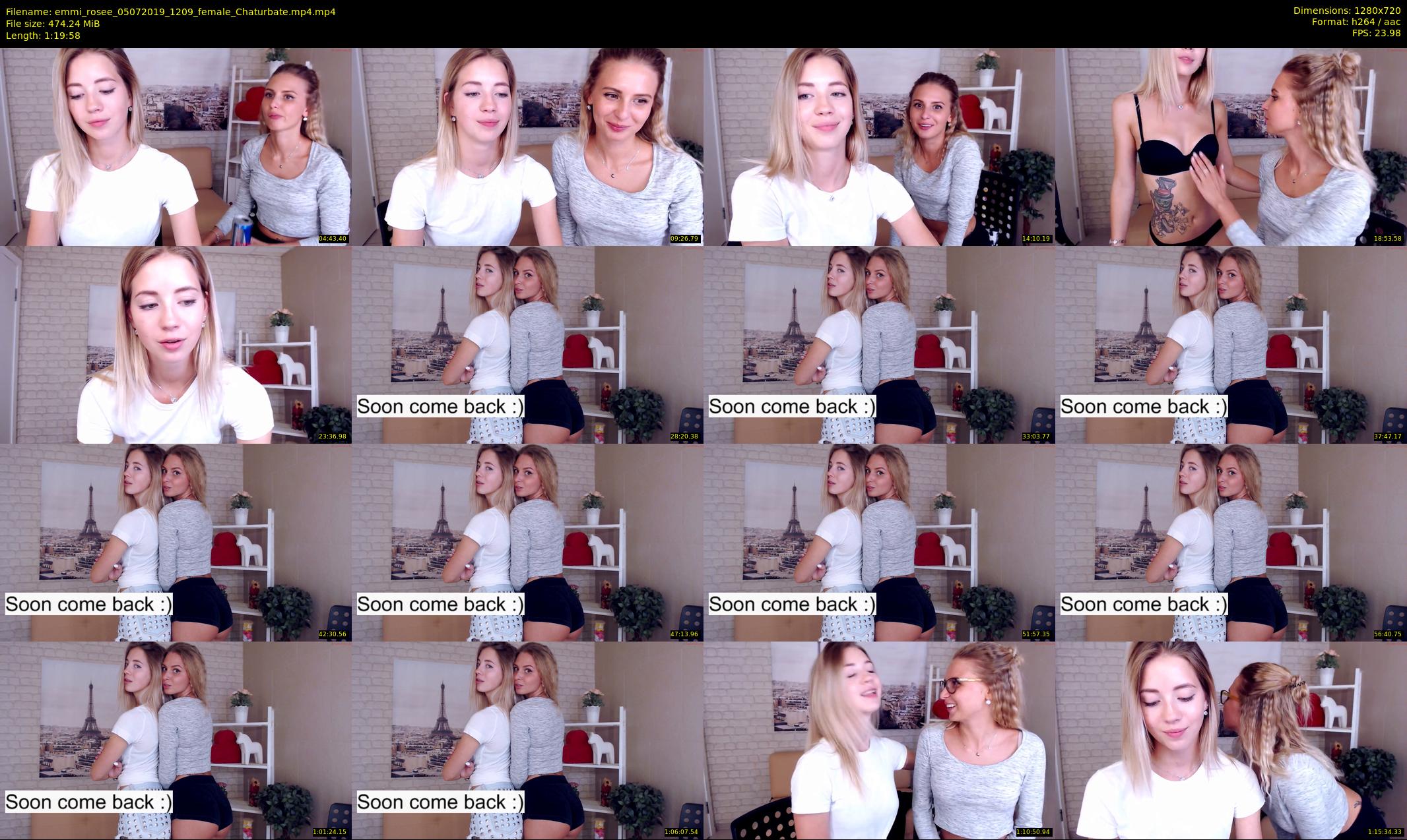 emmi_rosee — 80 minute Chaturbate female cam show recording, 720p, Jul 5, 2019