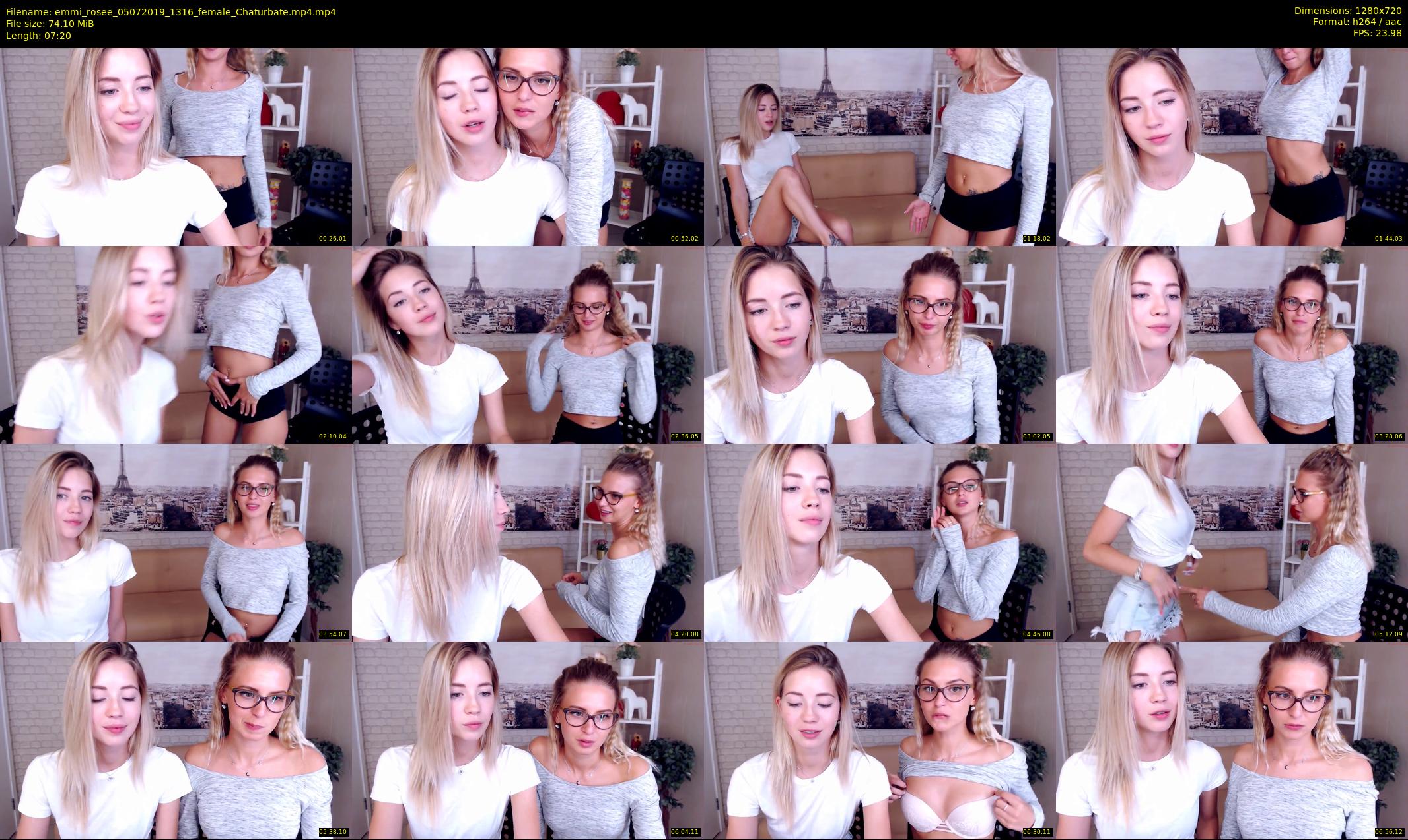 emmi_rosee — 8 minute Chaturbate female cam show recording, 720p, Jul 5, 2019