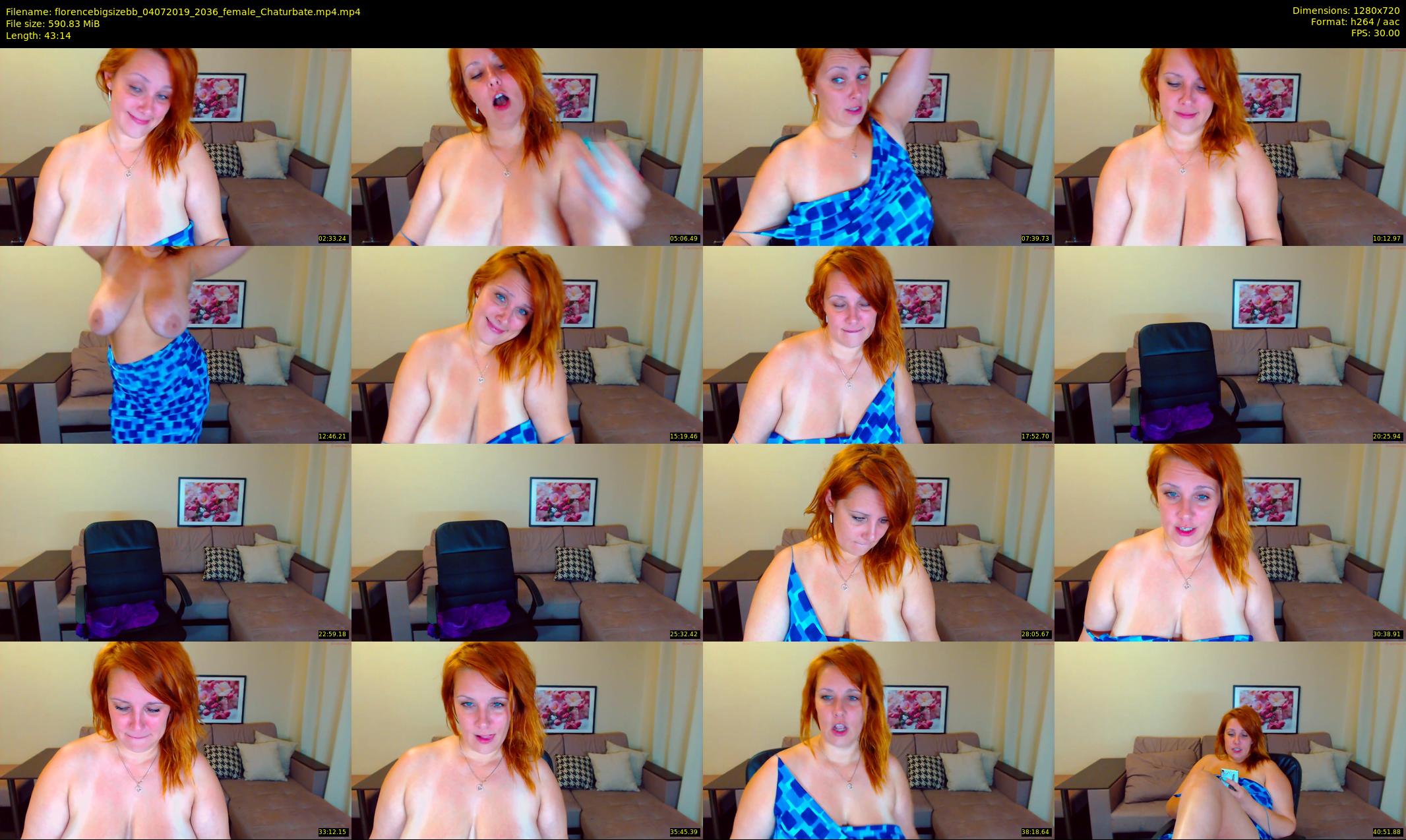 florencebigsizebb — 44 minute Chaturbate female cam show recording, 720p, Jul 4, 2019