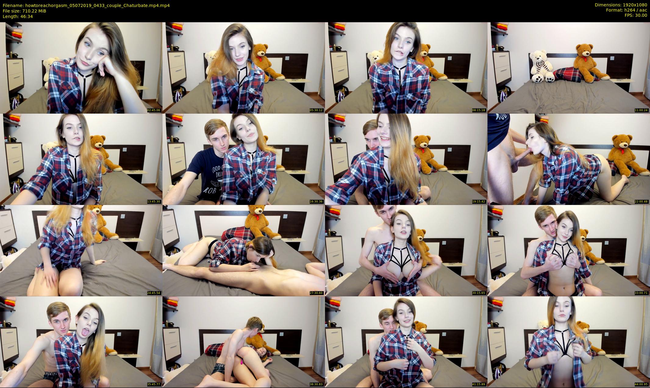 howtoreachorgasm — 47 minute Chaturbate couple cam show recording, 1080p, Jul 5, 2019