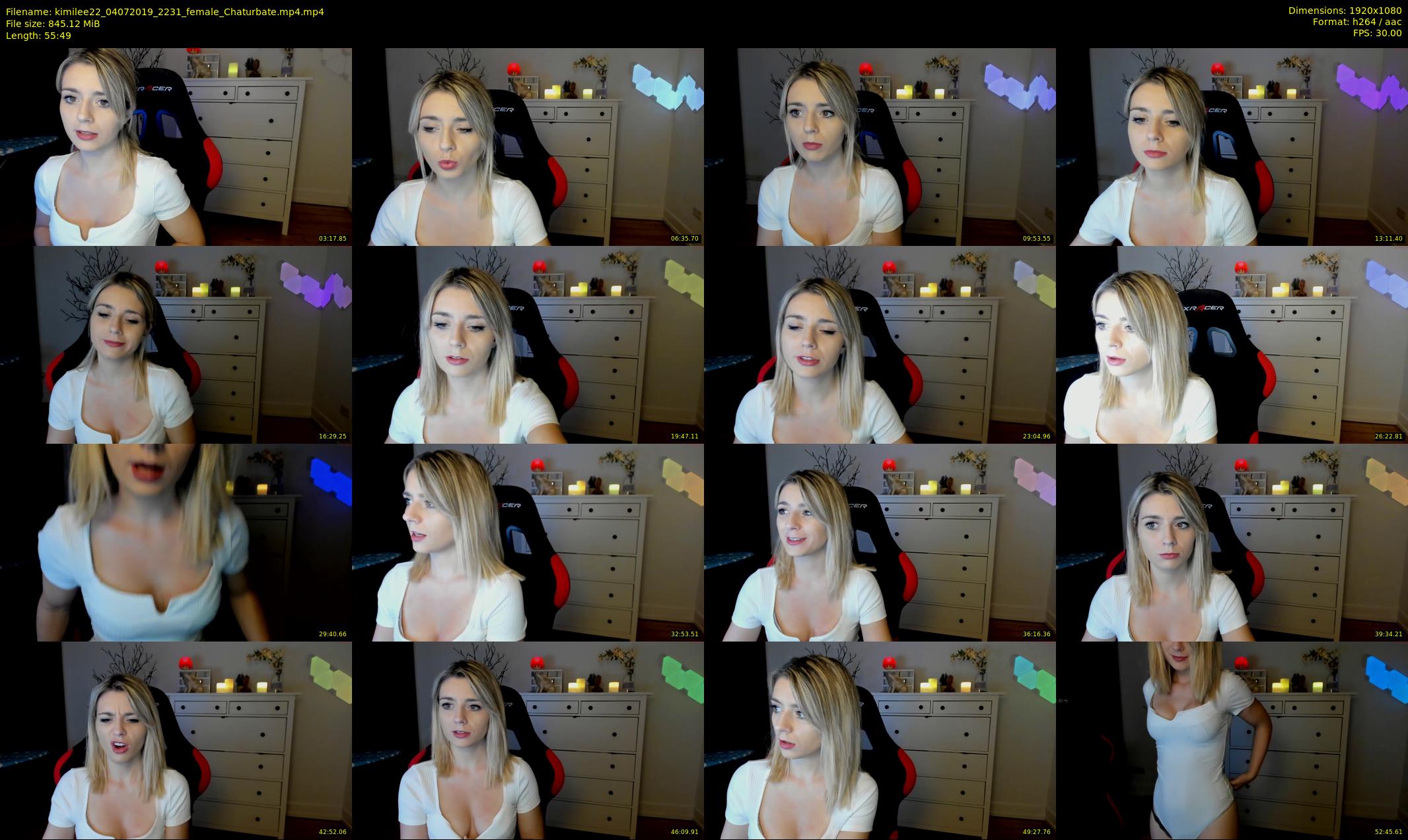 kimilee22 — 56 minute Chaturbate female cam show recording, 1080p, Jul 4, 2019