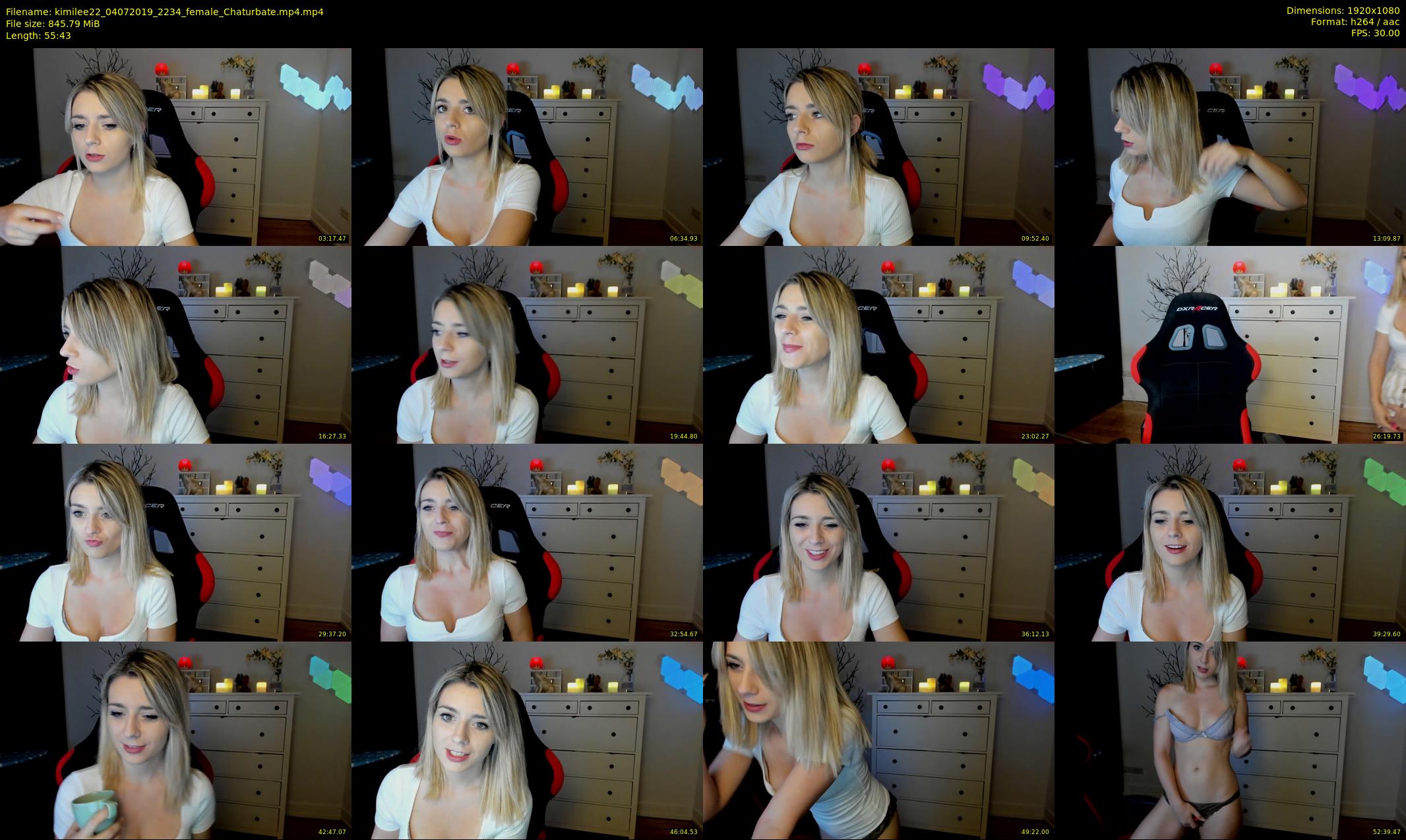 kimilee22 — 56 minute Chaturbate female cam show recording, 1080p, Jul 4, 2019