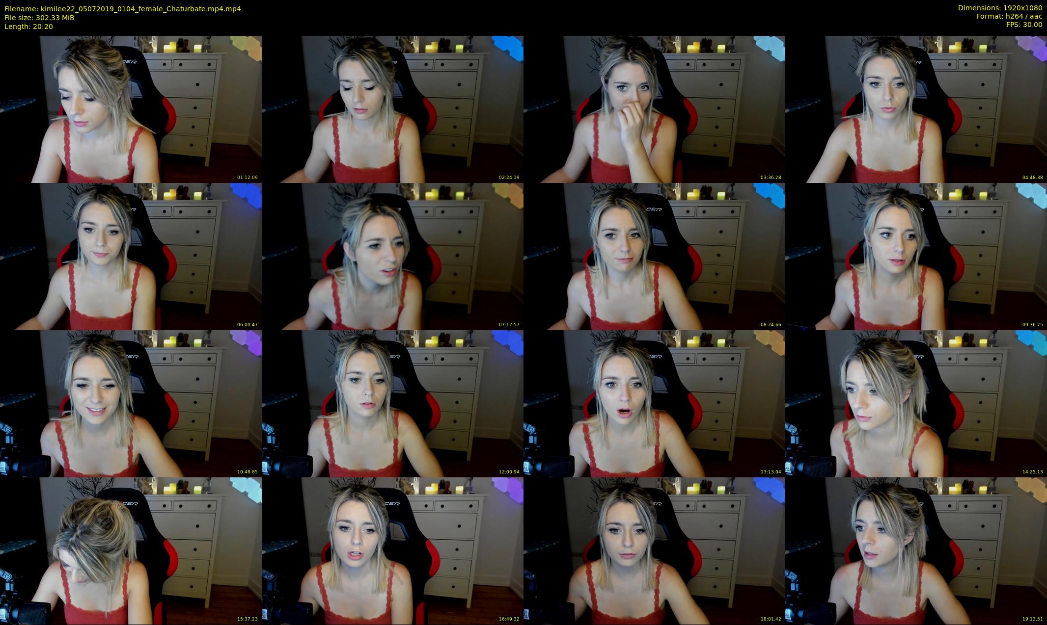 kimilee22 — 21 minute Chaturbate female cam show recording, 1080p, Jul 5, 2019