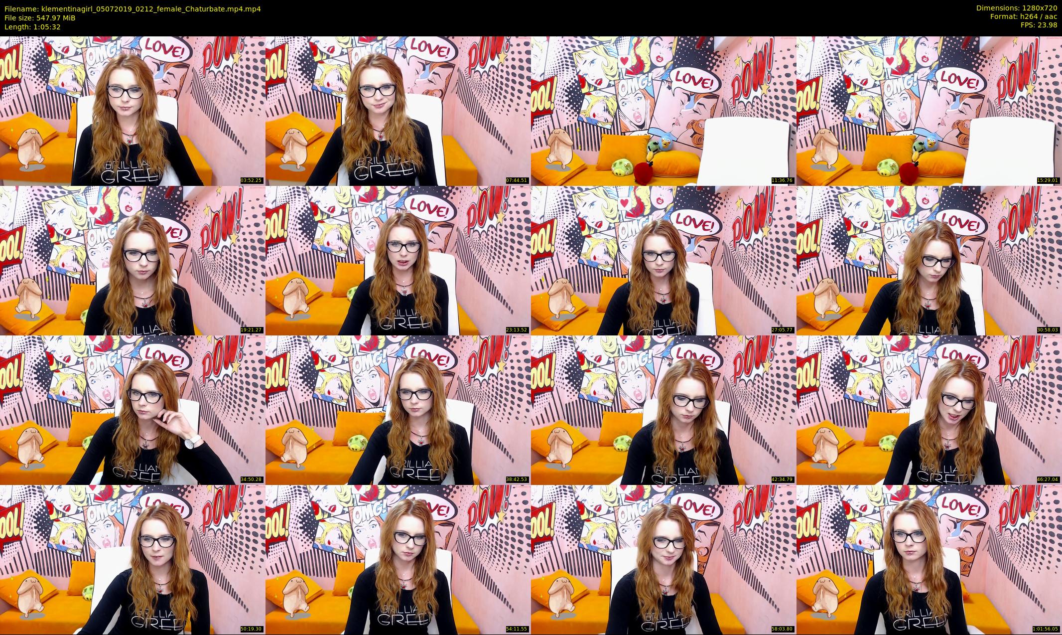 klementinagirl — 66 minute Chaturbate female cam show recording, 720p, Jul 5, 2019
