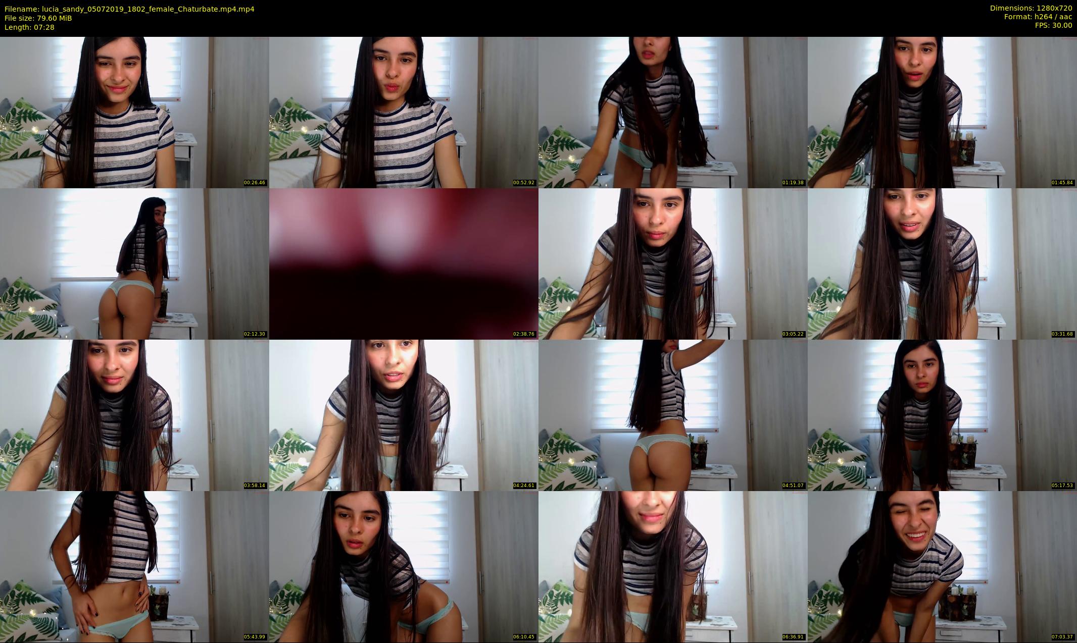 lucia_sandy — 8 minute Chaturbate female cam show recording, 720p, Jul 5, 2019