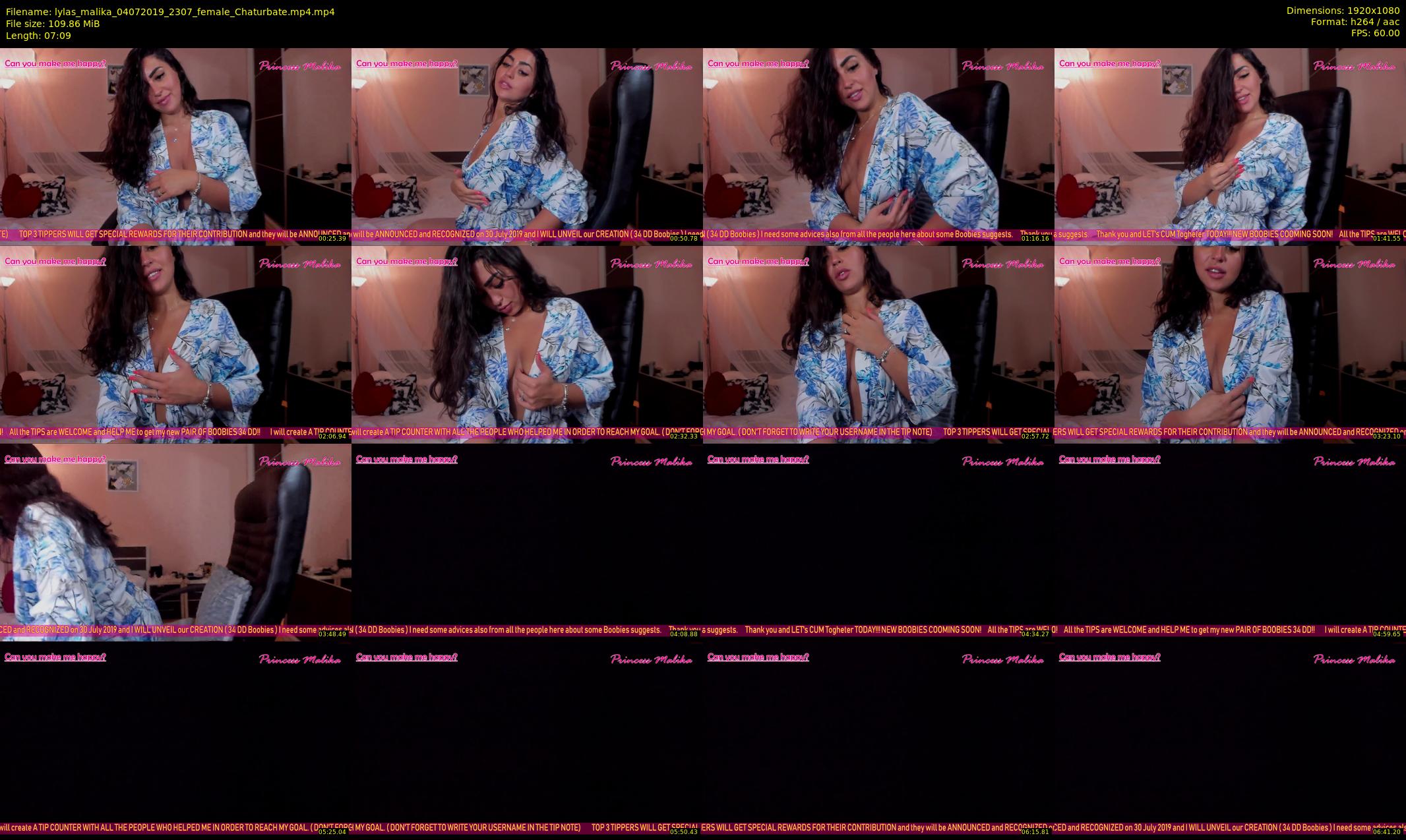 lylas_malika — 8 minute Chaturbate female cam show recording, 1080p, Jul 4, 2019