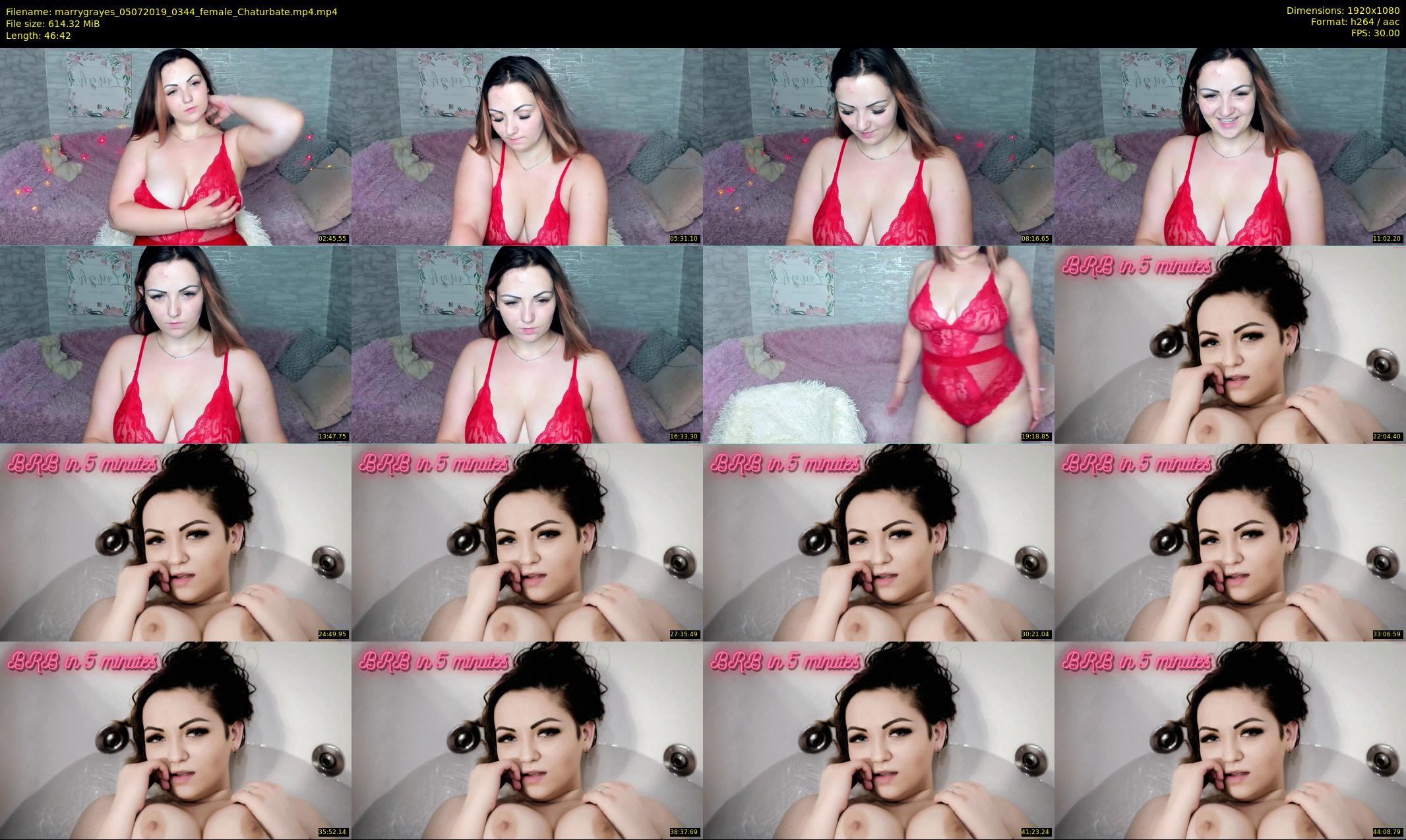 marrygrayes — 47 minute Chaturbate female cam show recording, 1080p, Jul 5, 2019
