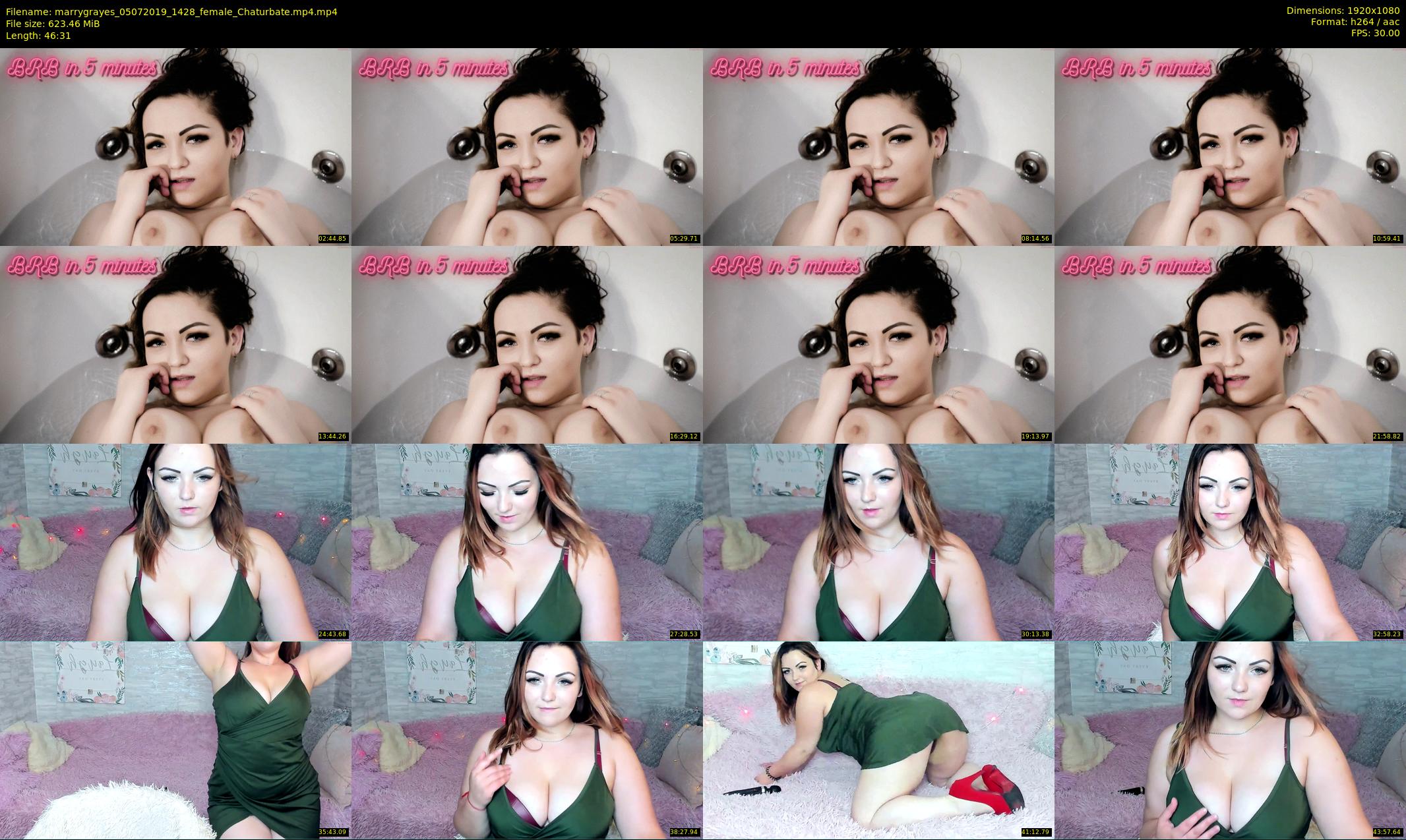 marrygrayes — 47 minute Chaturbate female cam show recording, 1080p, Jul 5, 2019