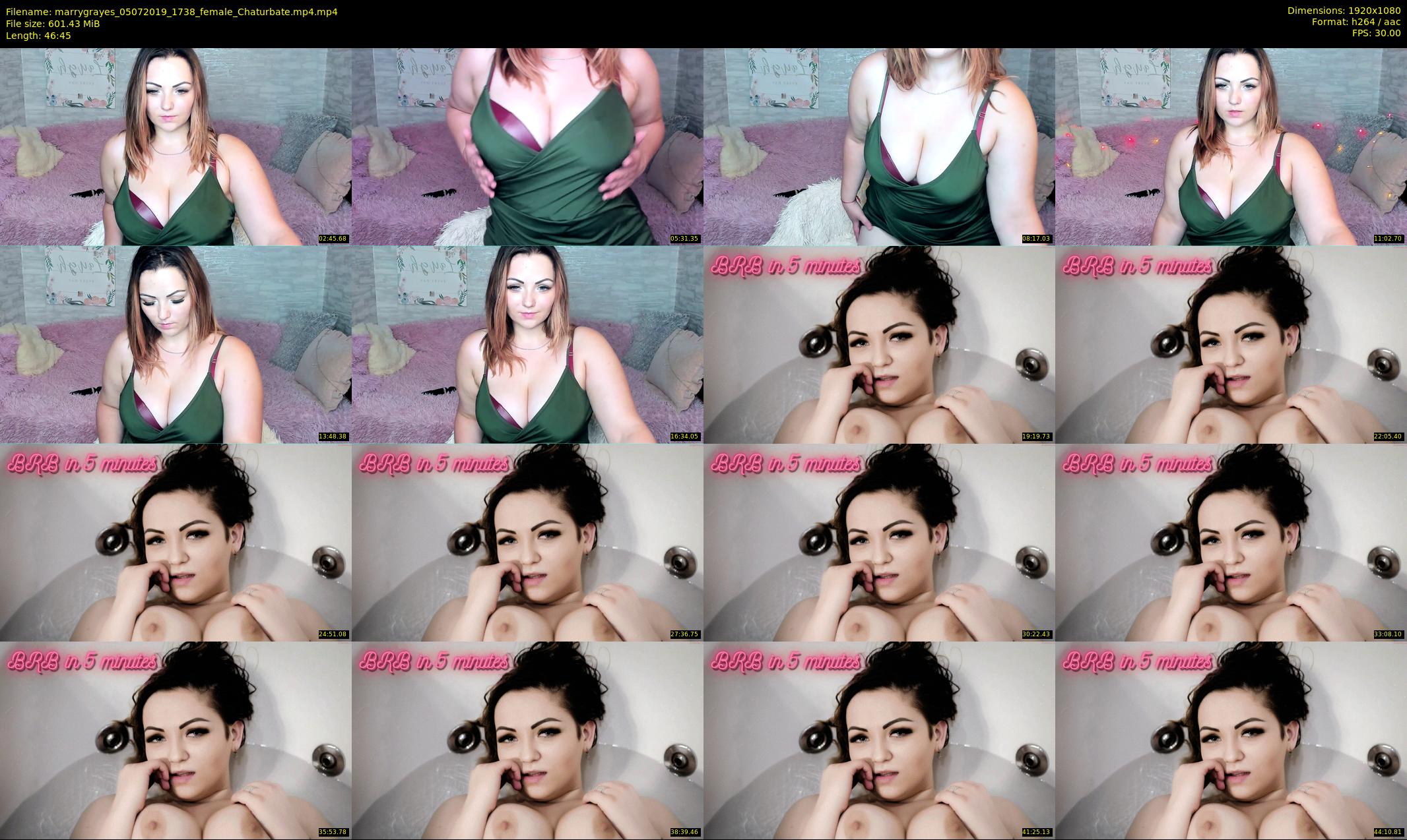 marrygrayes — 47 minute Chaturbate female cam show recording, 1080p, Jul 5, 2019