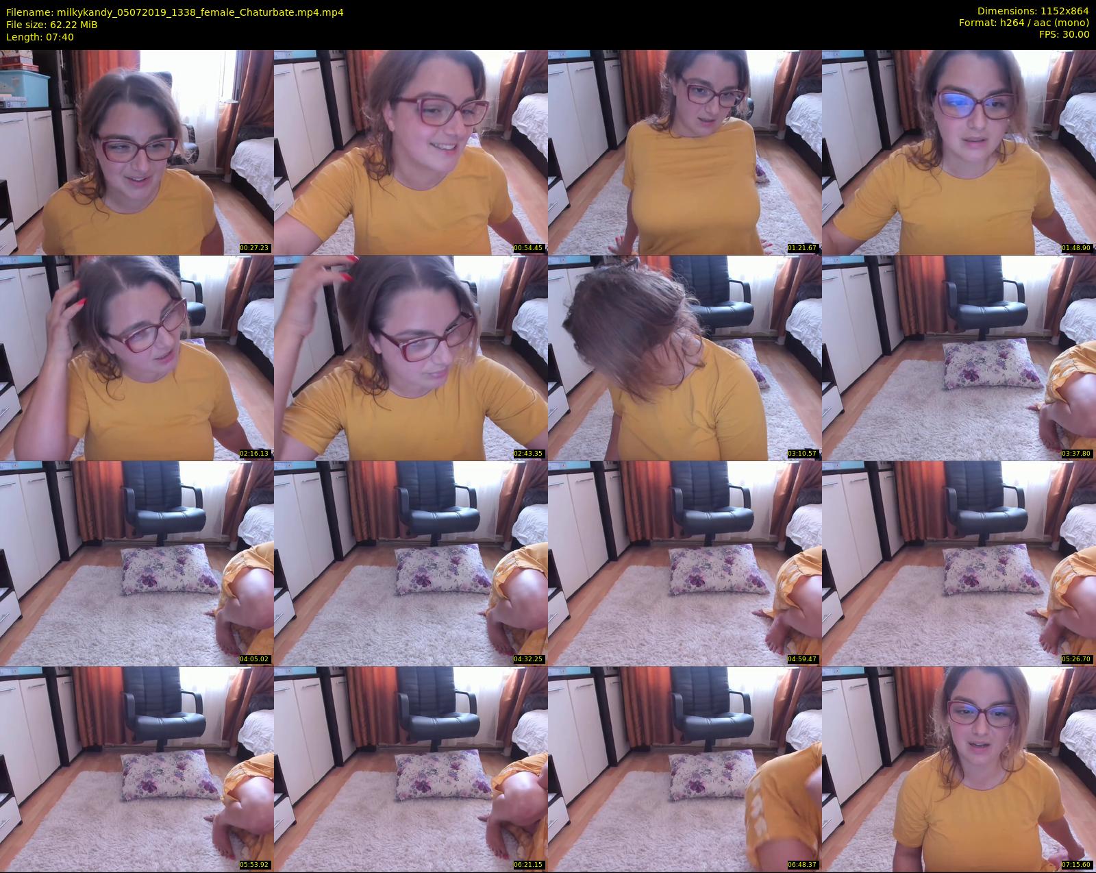 milkykandy — 8 minute Chaturbate female cam show recording, 720p, Jul 5, 2019