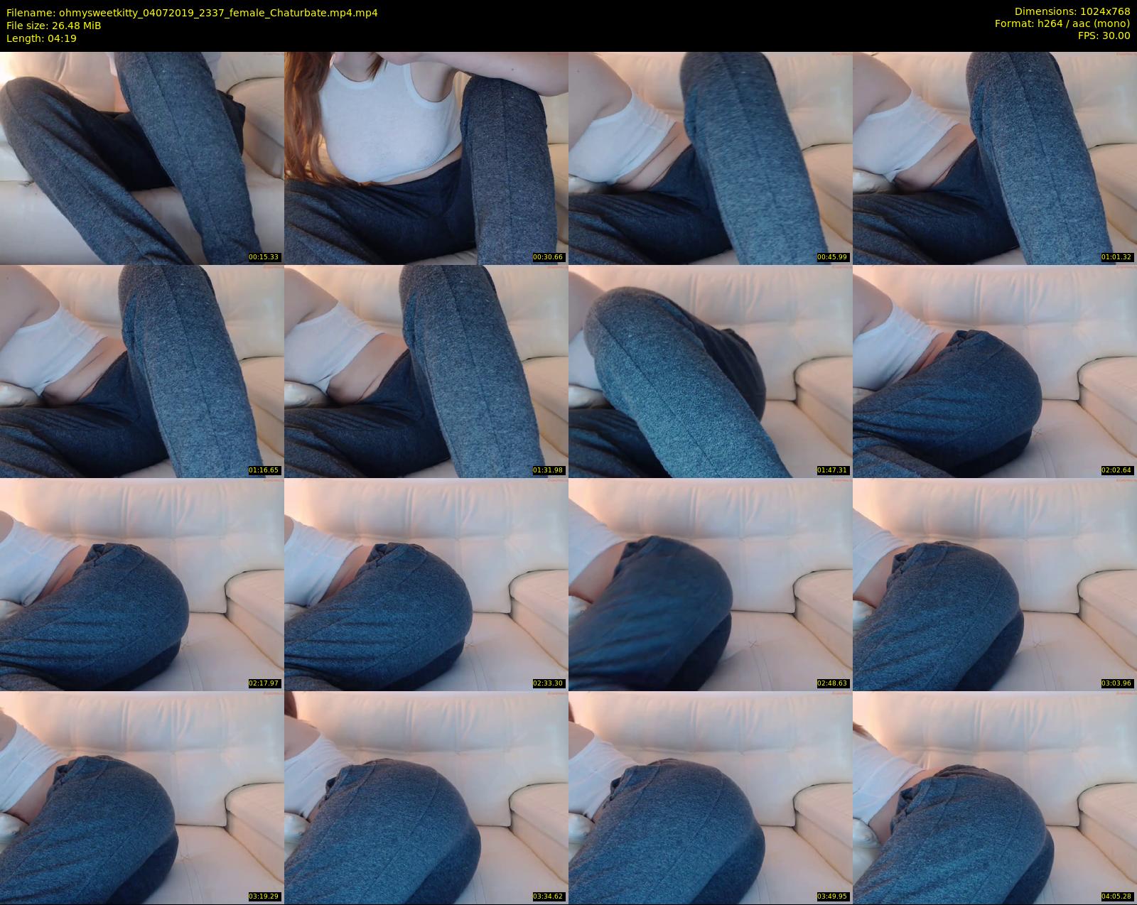 ohmysweetkitty — 5 minute Chaturbate female cam show recording, 720p, Jul 4, 2019