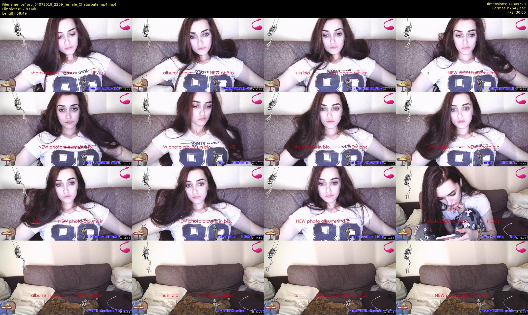 ps4pro — 59 minute Chaturbate female cam show recording, 720p, Jul 4, 2019