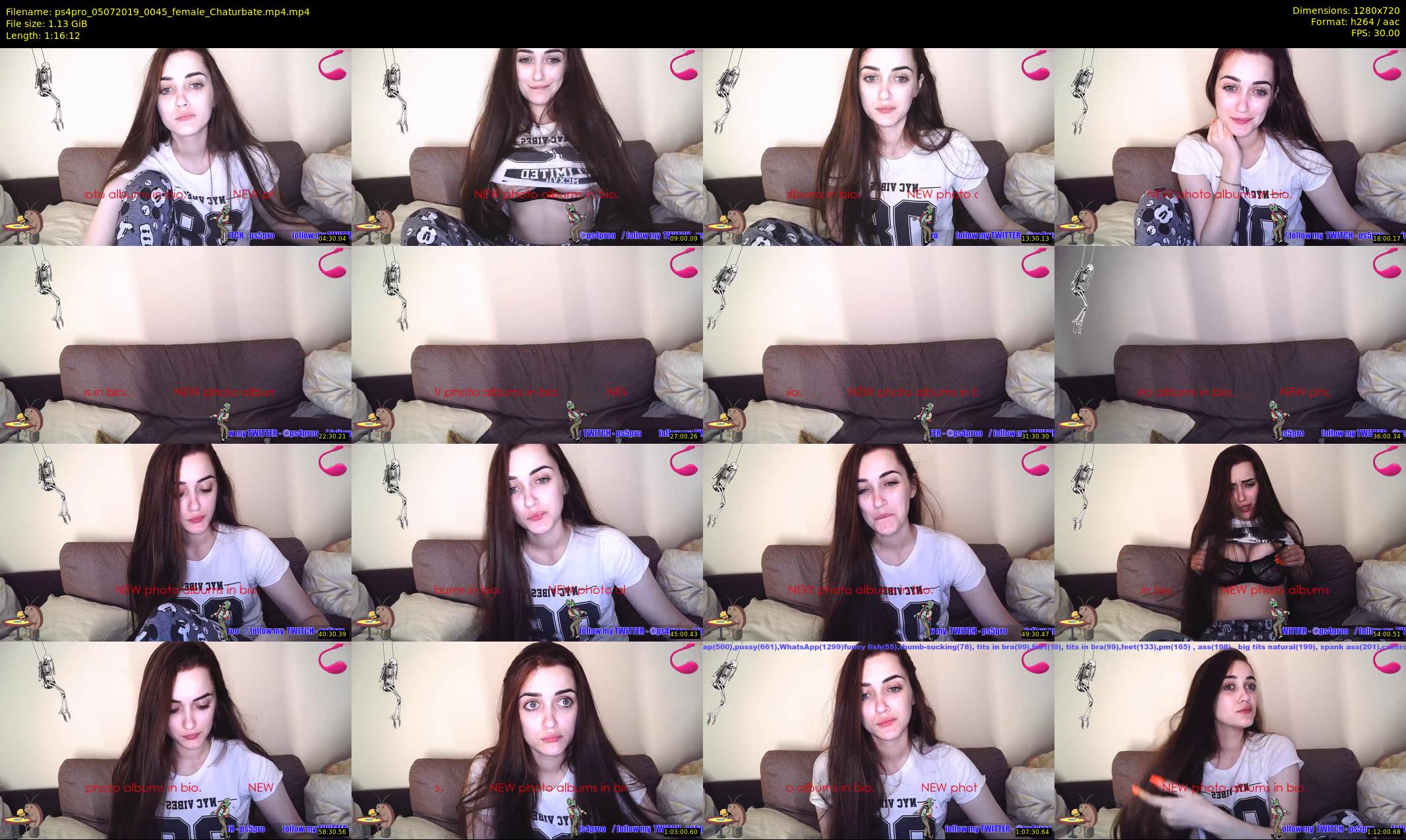 ps4pro — 77 minute Chaturbate female cam show recording, 720p, Jul 5, 2019