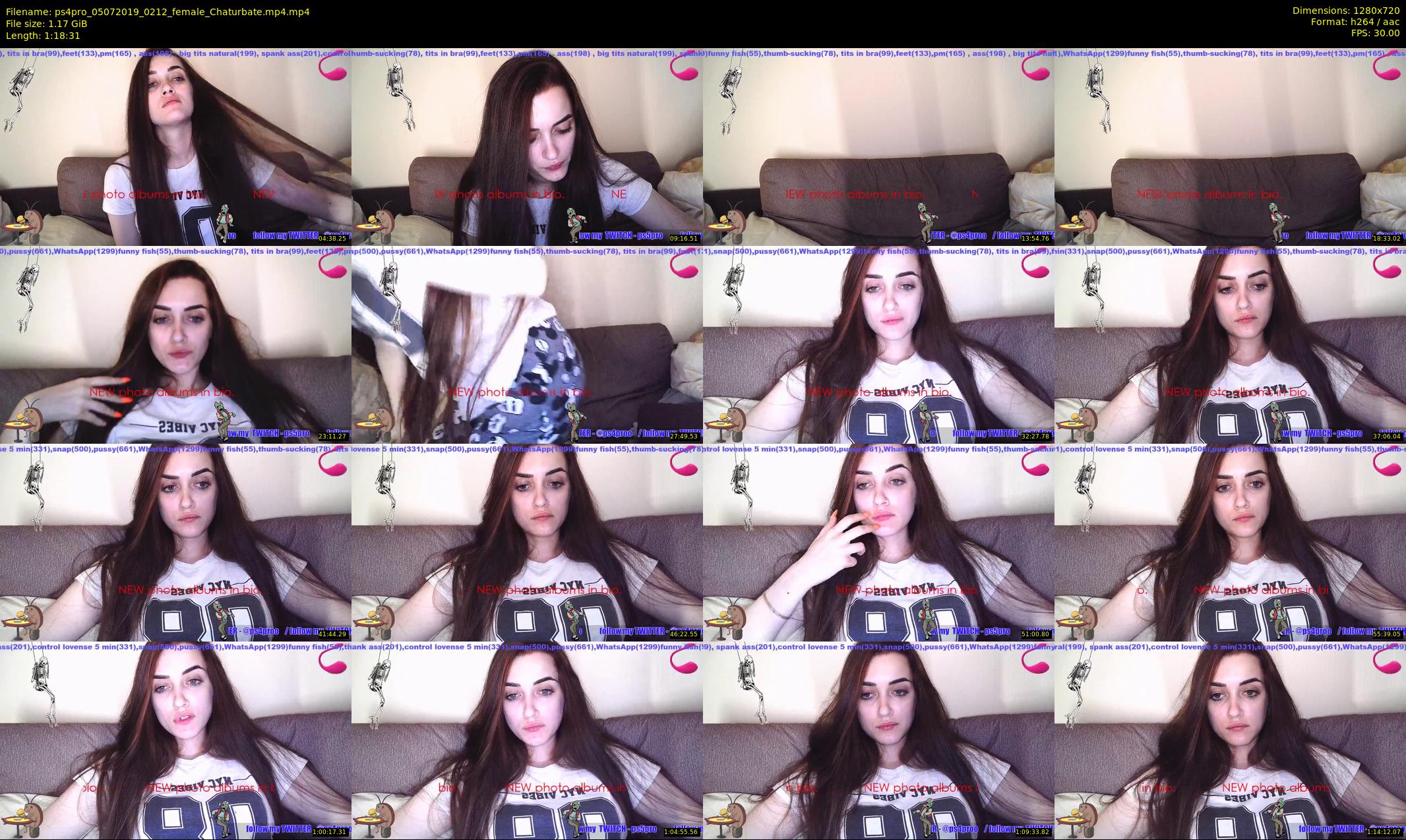ps4pro — 79 minute Chaturbate female cam show recording, 720p, Jul 5, 2019