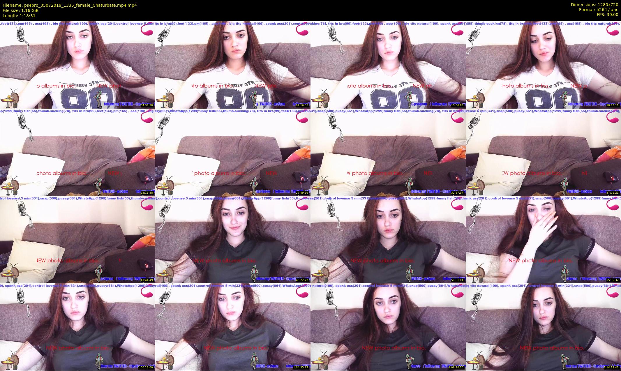ps4pro — 79 minute Chaturbate female cam show recording, 720p, Jul 5, 2019