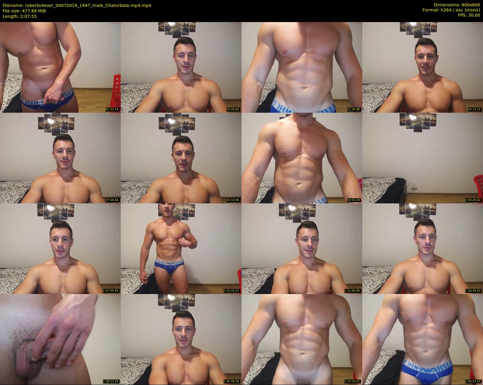 roberto4ever — 128 minute Chaturbate male cam show recording, 480p, Jul 4, 2019
