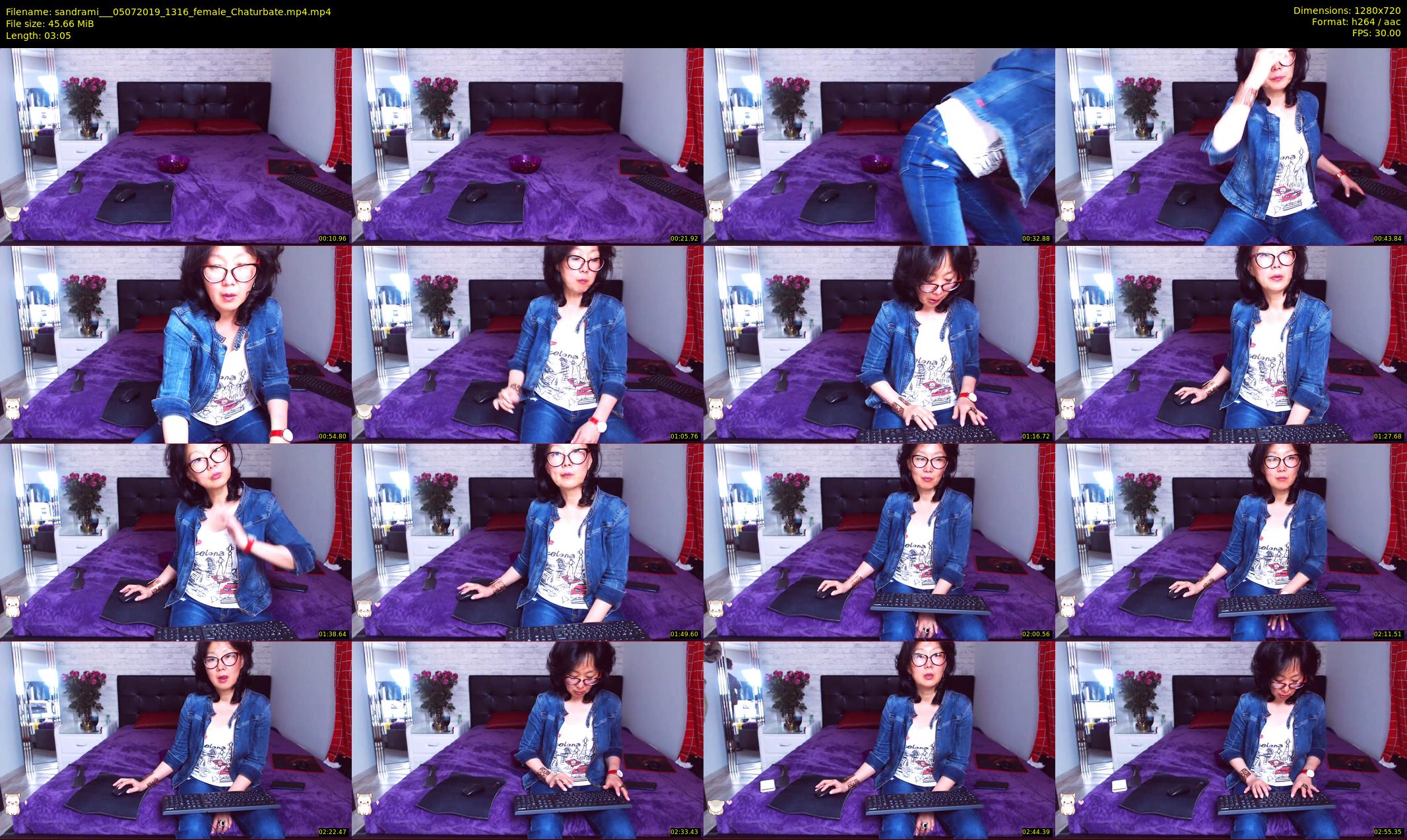 sandrami__ — 4 minute Chaturbate female cam show recording, 720p, Jul 5, 2019