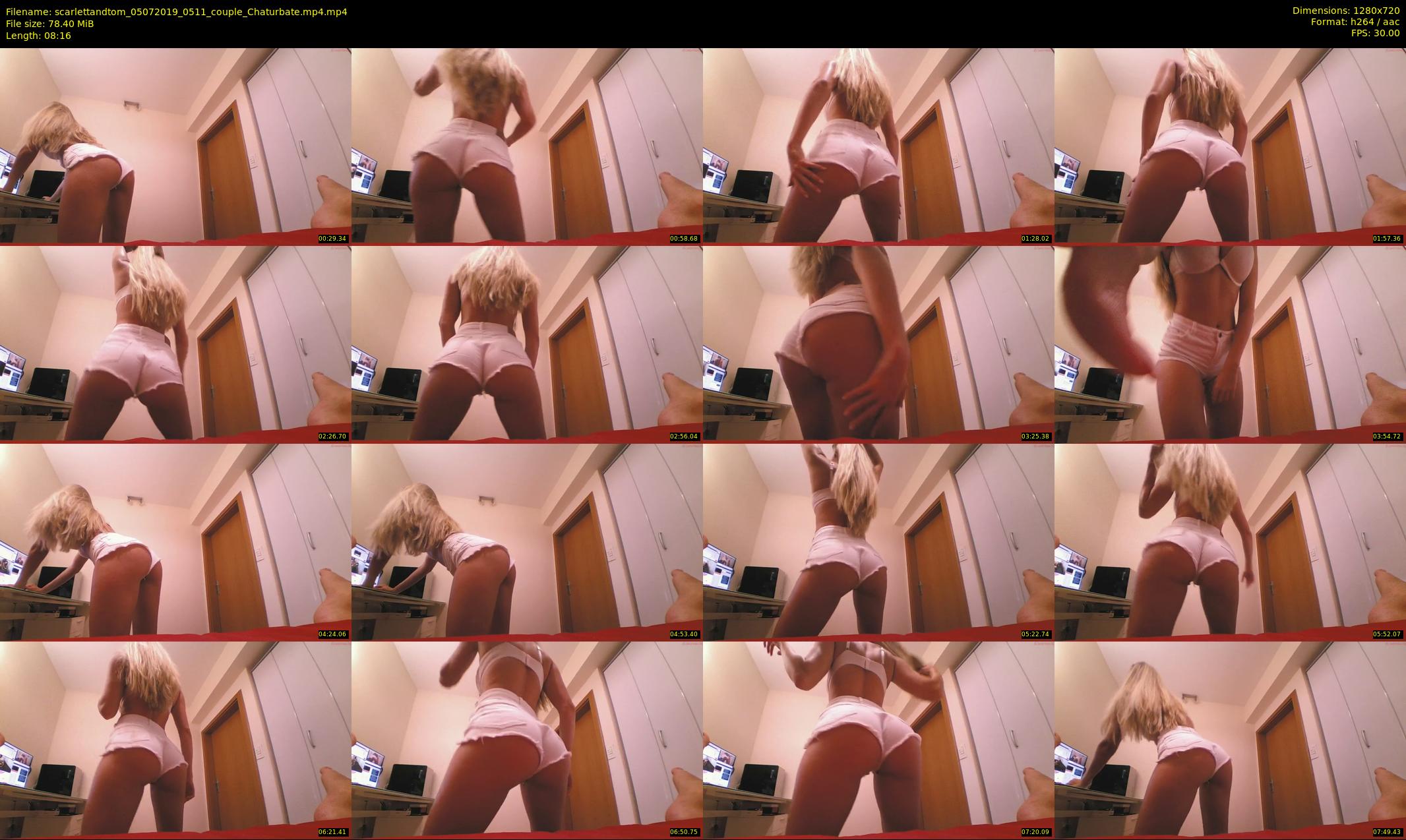 scarlettandtom — 9 minute Chaturbate couple cam show recording, 720p, Jul 5, 2019