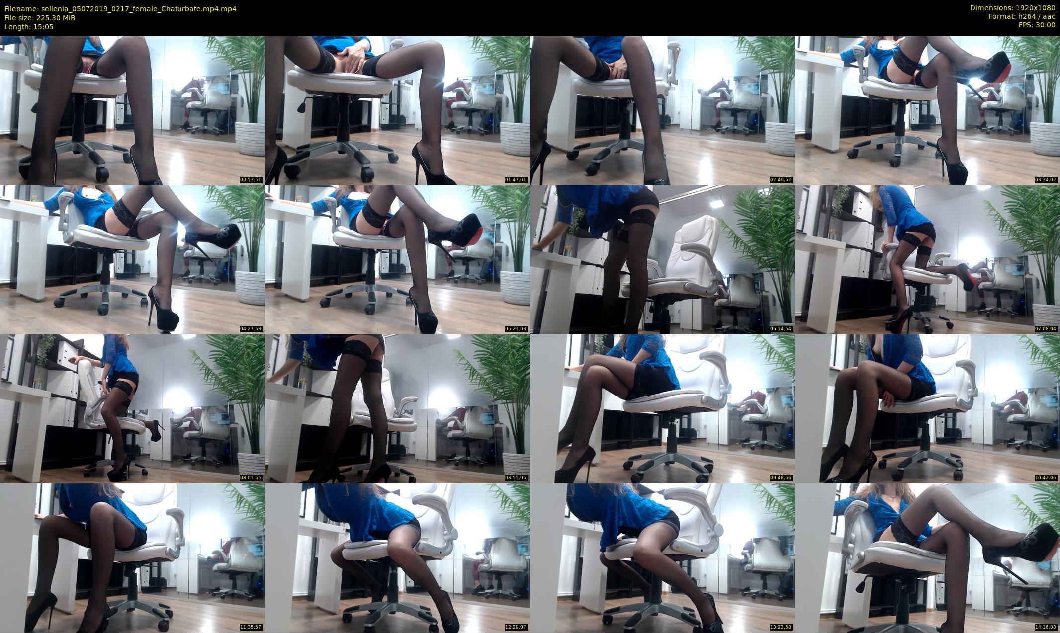 sellenia — 16 minute Chaturbate female cam show recording, 1080p, Jul 5, 2019
