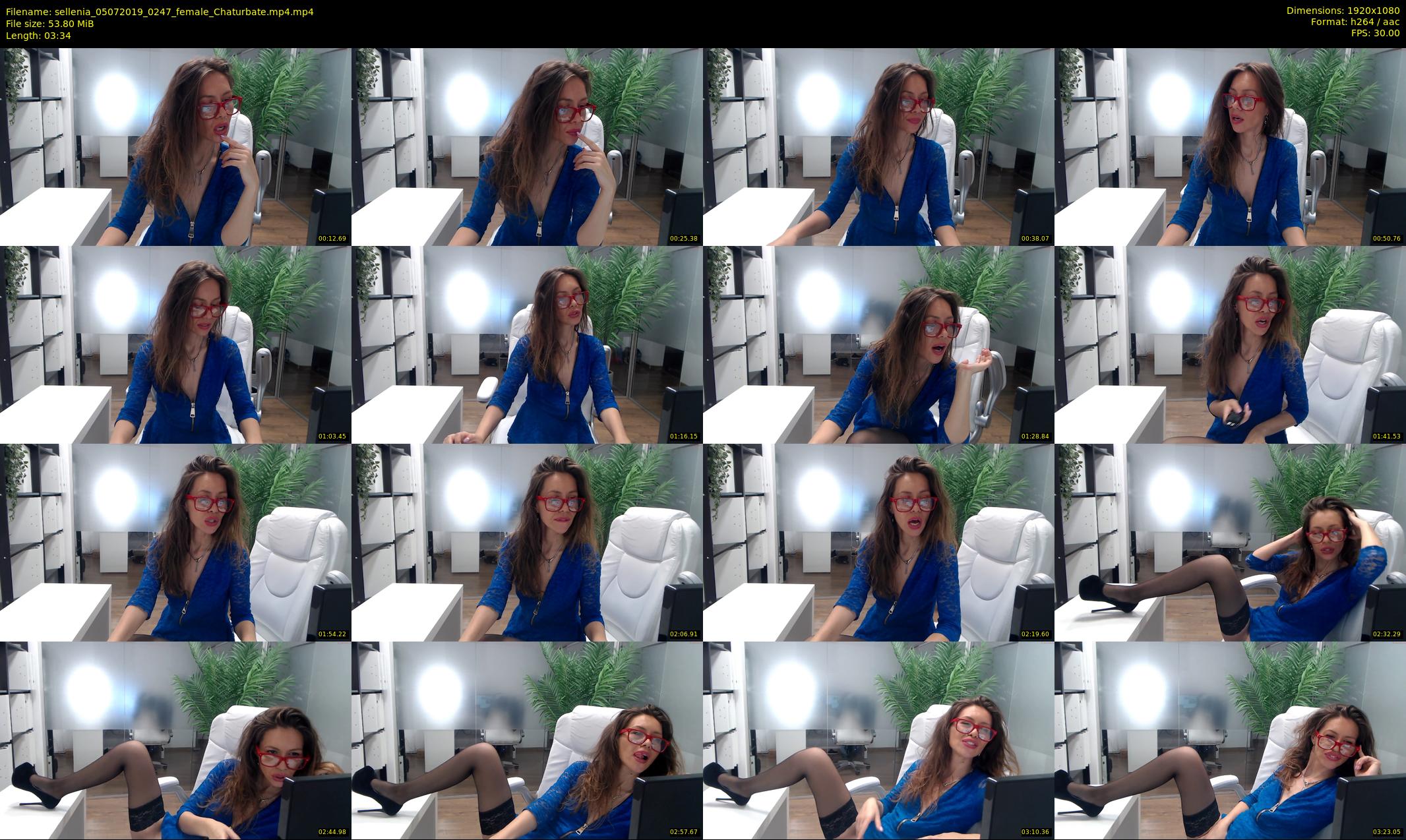 sellenia — 4 minute Chaturbate female cam show recording, 1080p, Jul 5, 2019