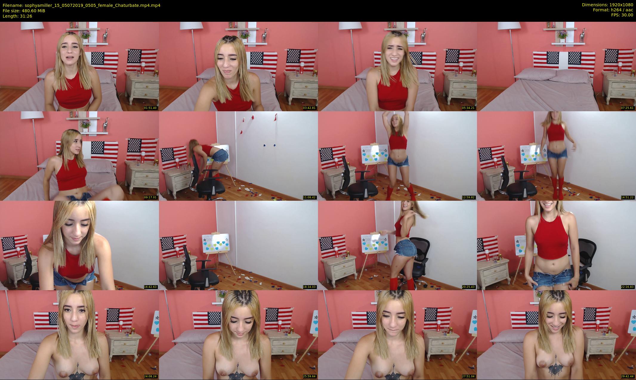 sophyamiller_15 — 32 minute Chaturbate female cam show recording, 1080p, Jul 5, 2019