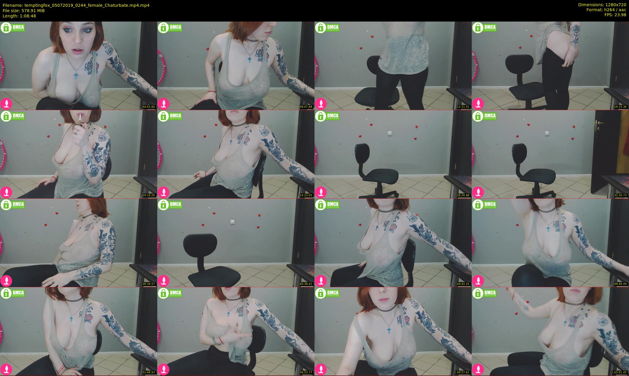 temptingfox — 69 minute Chaturbate female cam show recording, 720p, Jul 5, 2019